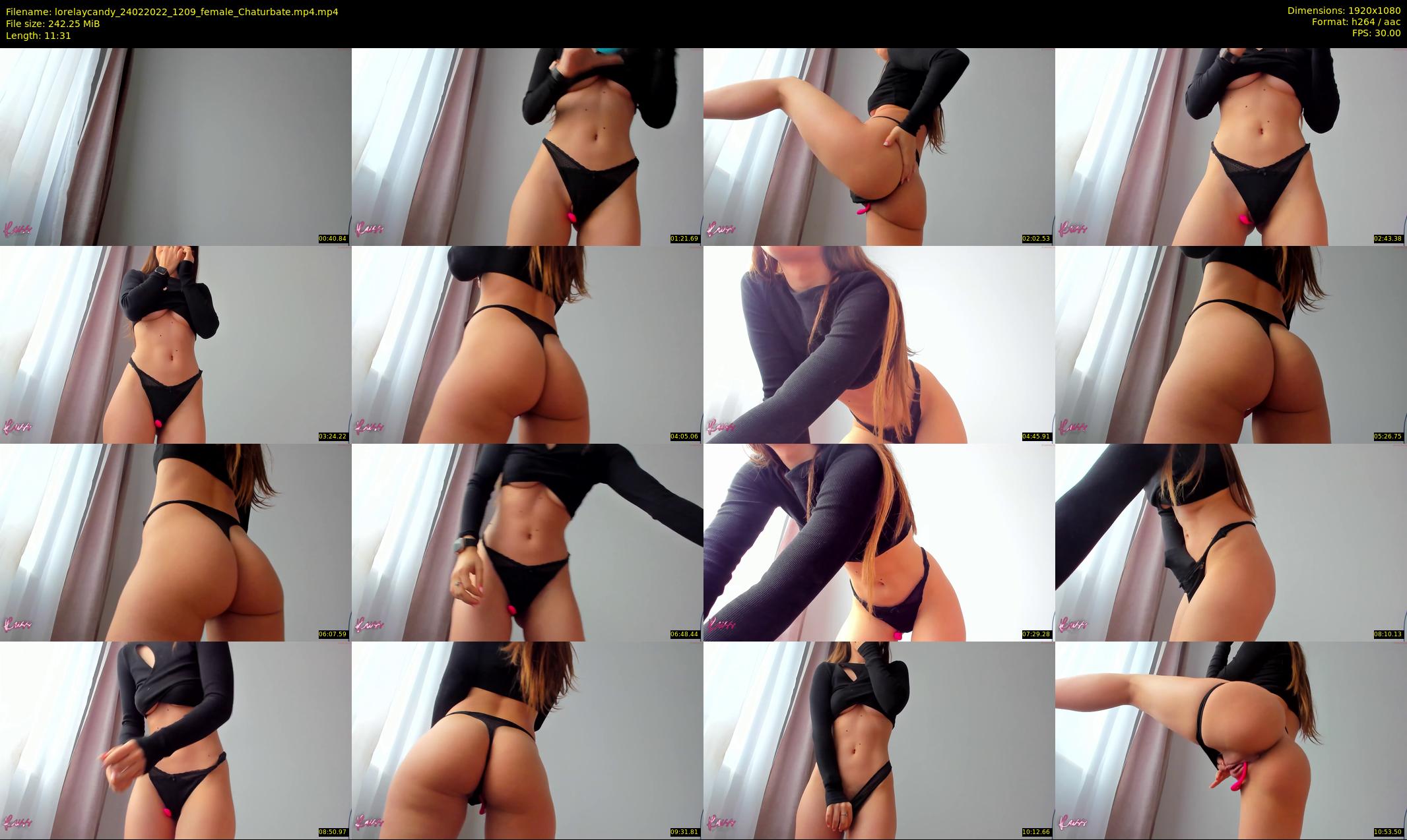lorelaycandy — 12 minute Chaturbate female cam show recording, 1080p, Feb 24, 2022