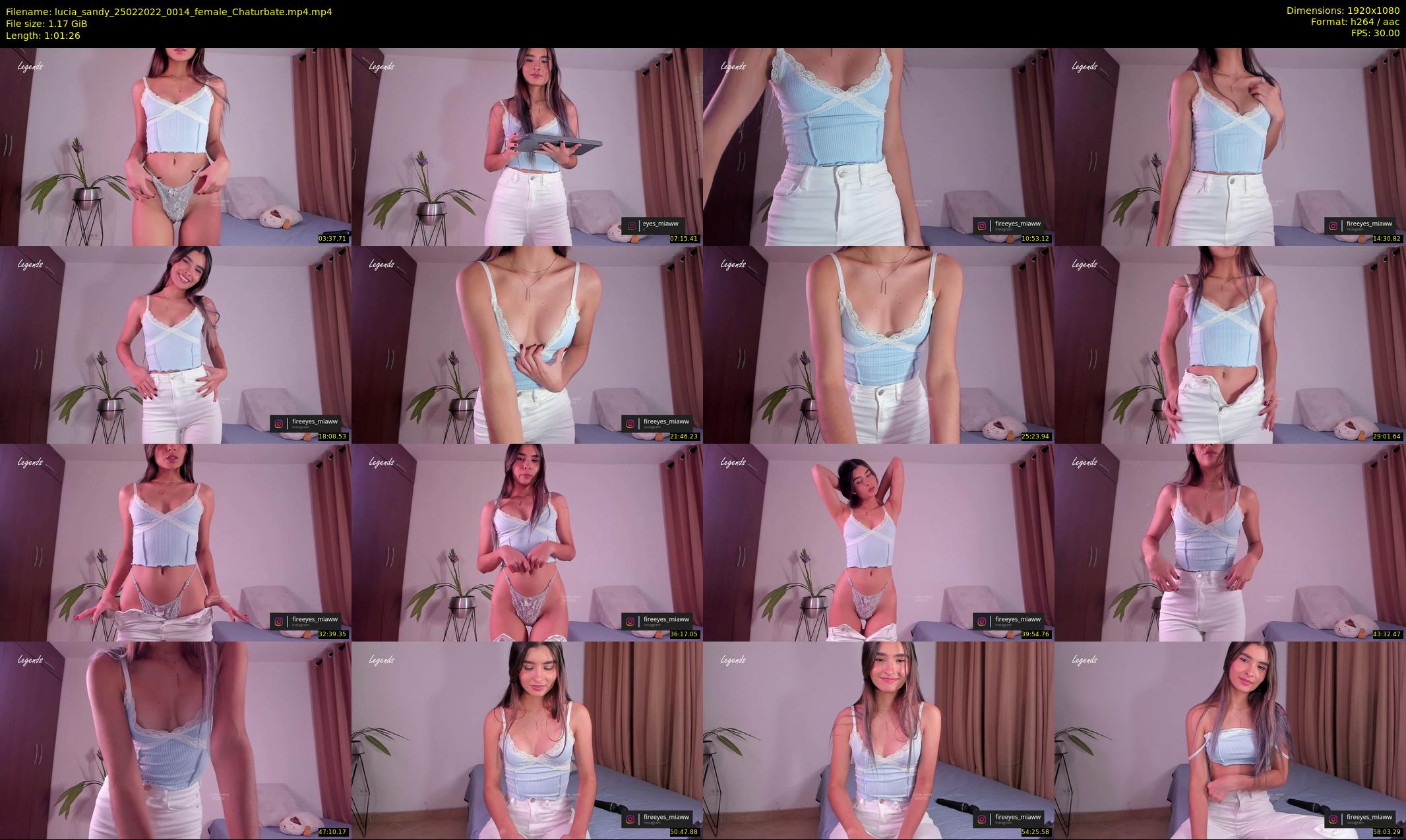 lucia_sandy — 62 minute Chaturbate female cam show recording, 1080p, Feb 25, 2022