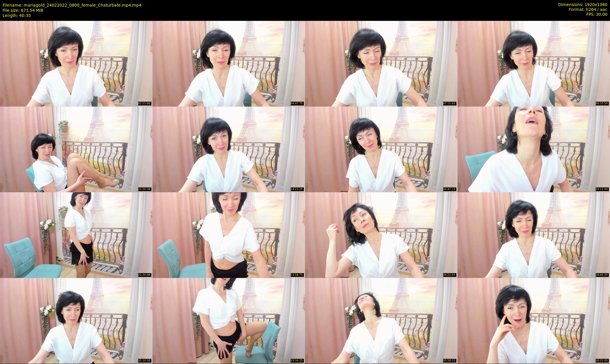 mariagold — 41 minute Chaturbate female cam show recording, 1080p, Feb 24, 2022