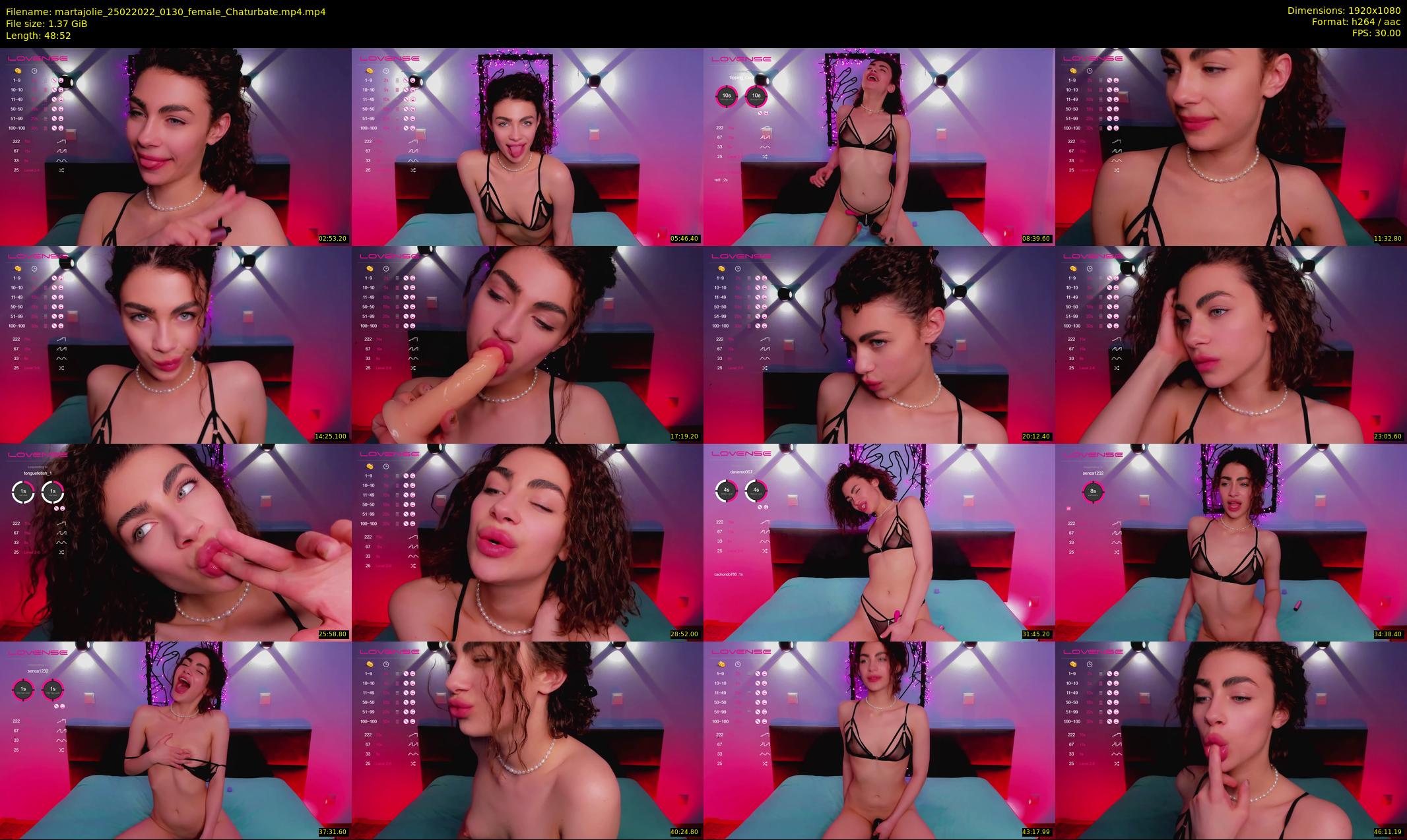 martajolie — 49 minute Chaturbate female cam show recording, 1080p, Feb 25, 2022