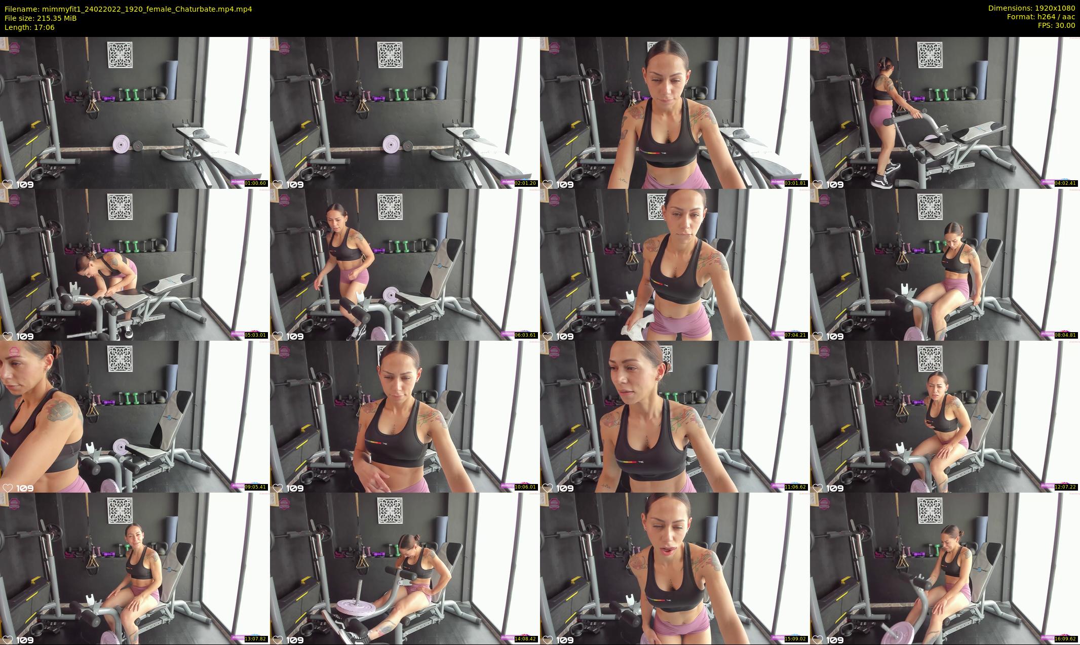 mimmyfit1 — 18 minute Chaturbate female cam show recording, 1080p, Feb 24, 2022