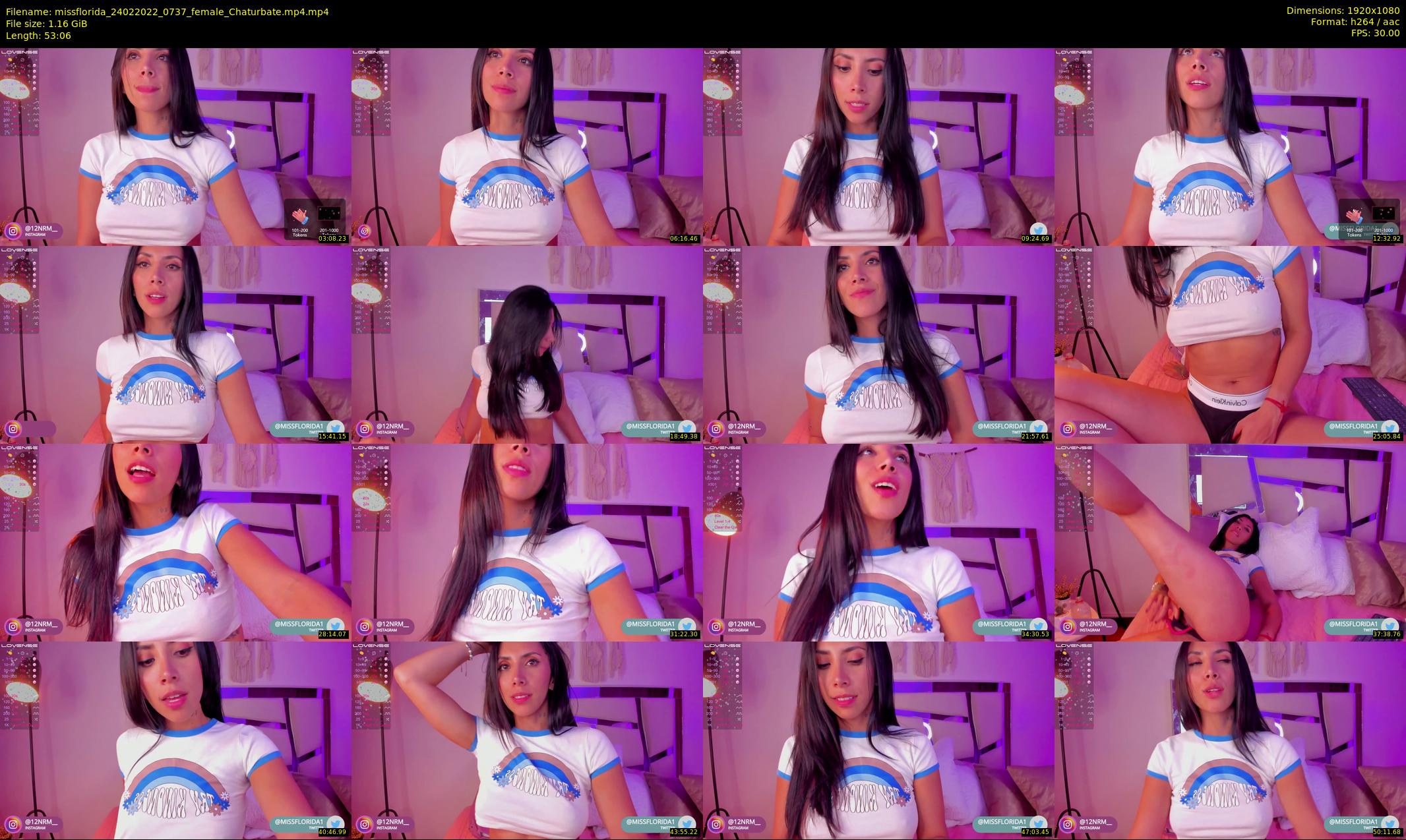 missflorida — 54 minute Chaturbate female cam show recording, 1080p, Feb 24, 2022