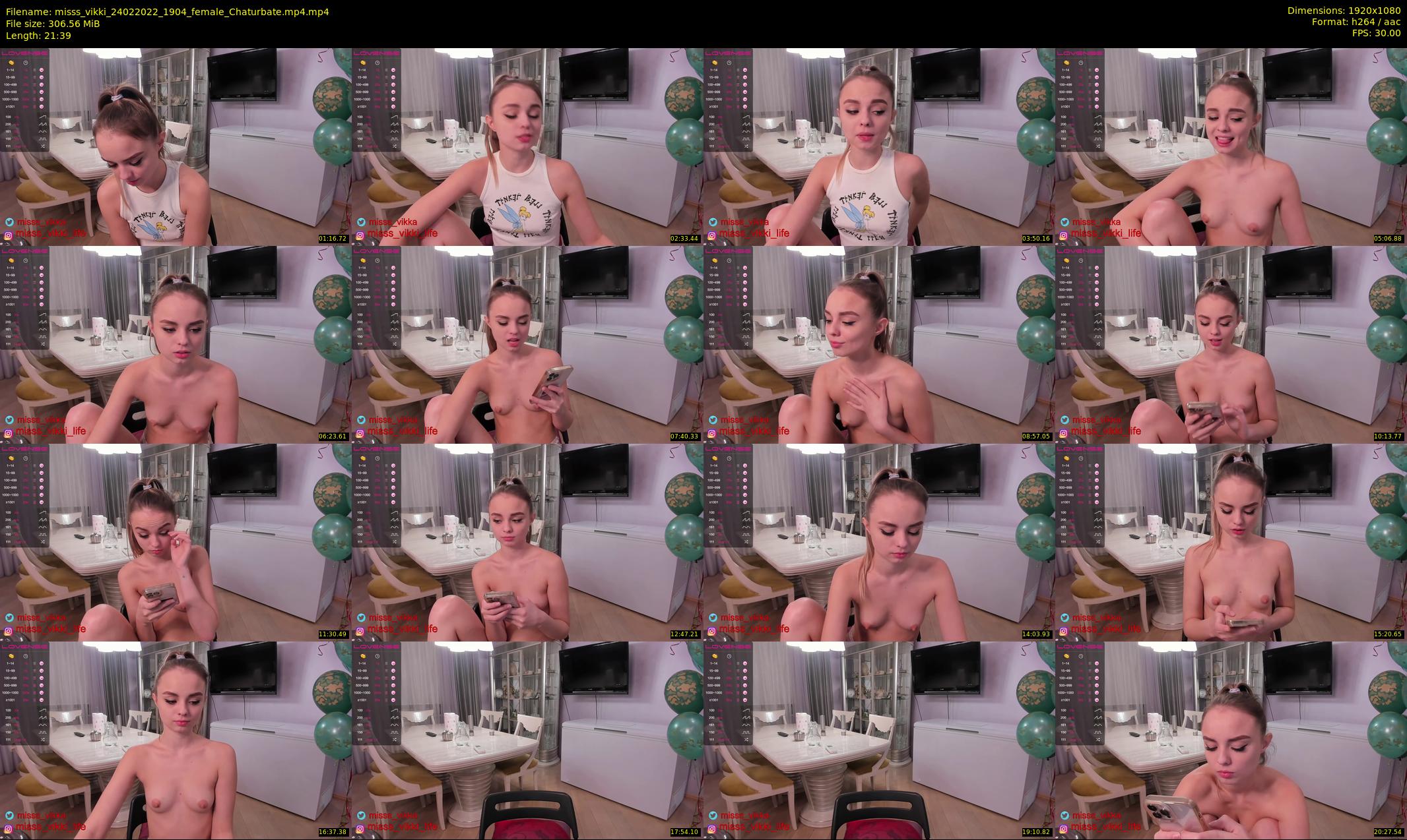 misss_vikki — 22 minute Chaturbate female cam show recording, 1080p, Feb 24, 2022