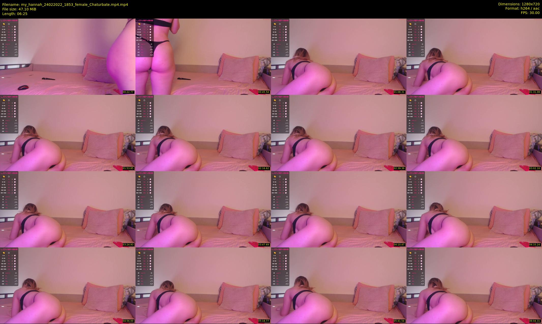 my_hannah — 7 minute Chaturbate female cam show recording, 720p, Feb 24, 2022