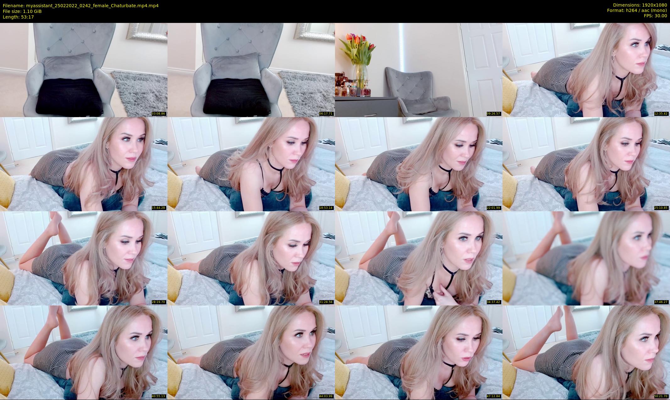 myassistant — 54 minute Chaturbate female cam show recording, 1080p, Feb 25, 2022