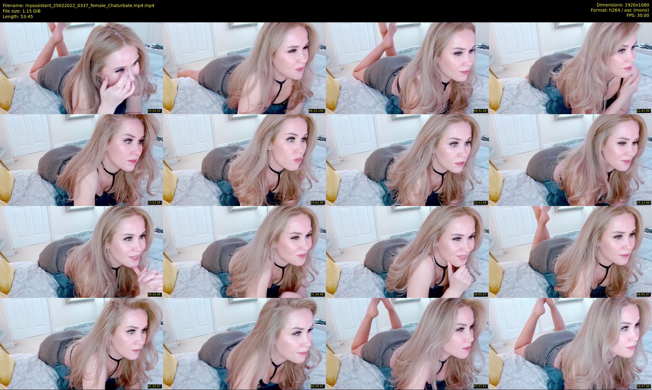 myassistant — 54 minute Chaturbate female cam show recording, 1080p, Feb 25, 2022