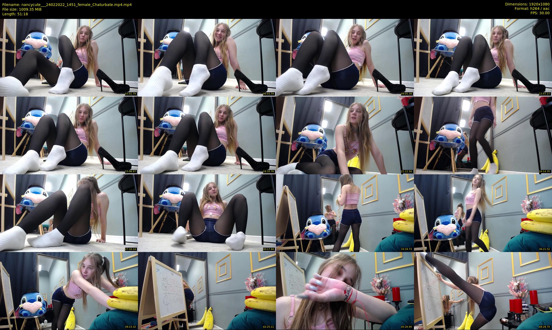 nancycute__ — 52 minute Chaturbate female cam show recording, 1080p, Feb 24, 2022