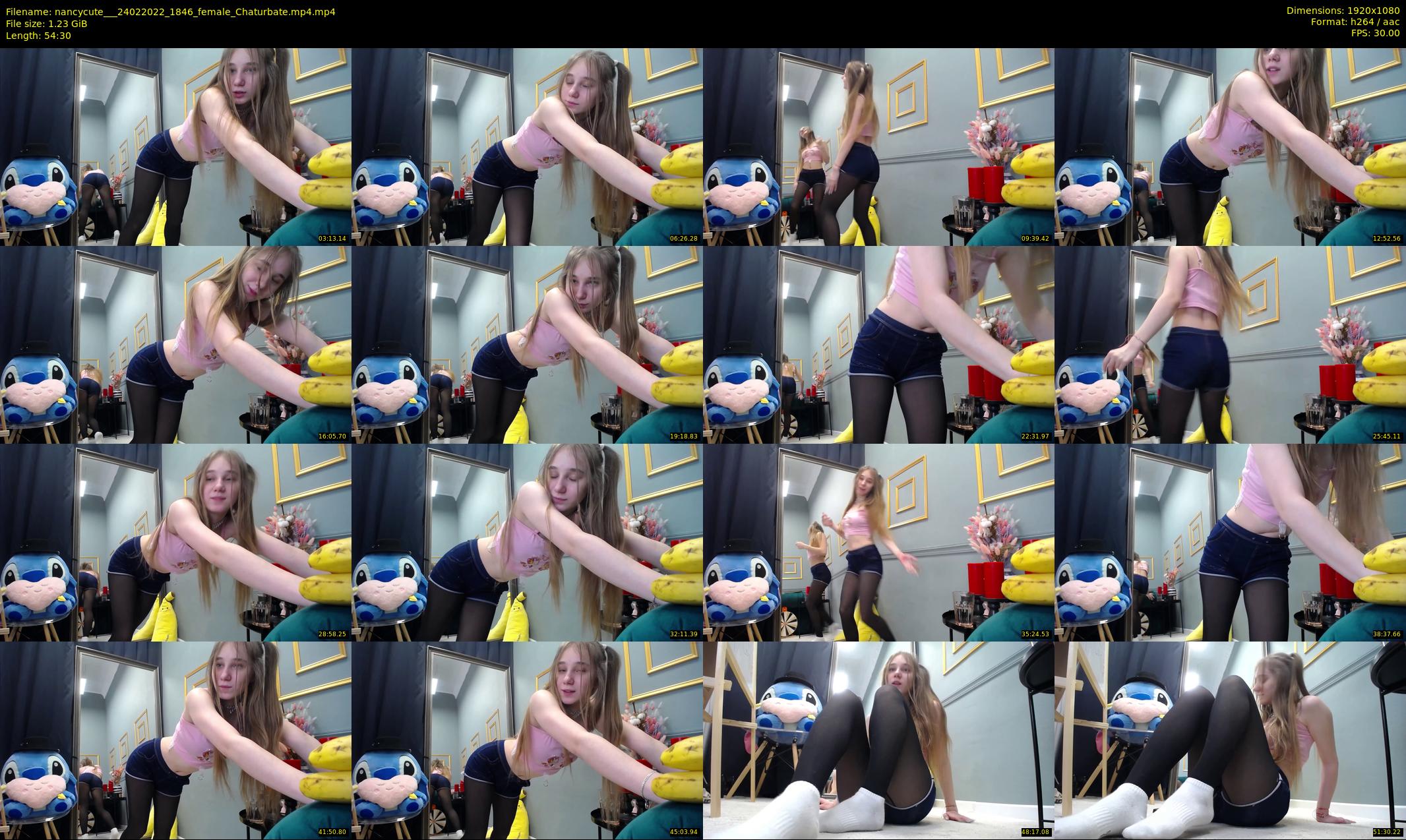 nancycute__ — 55 minute Chaturbate female cam show recording, 1080p, Feb 24, 2022