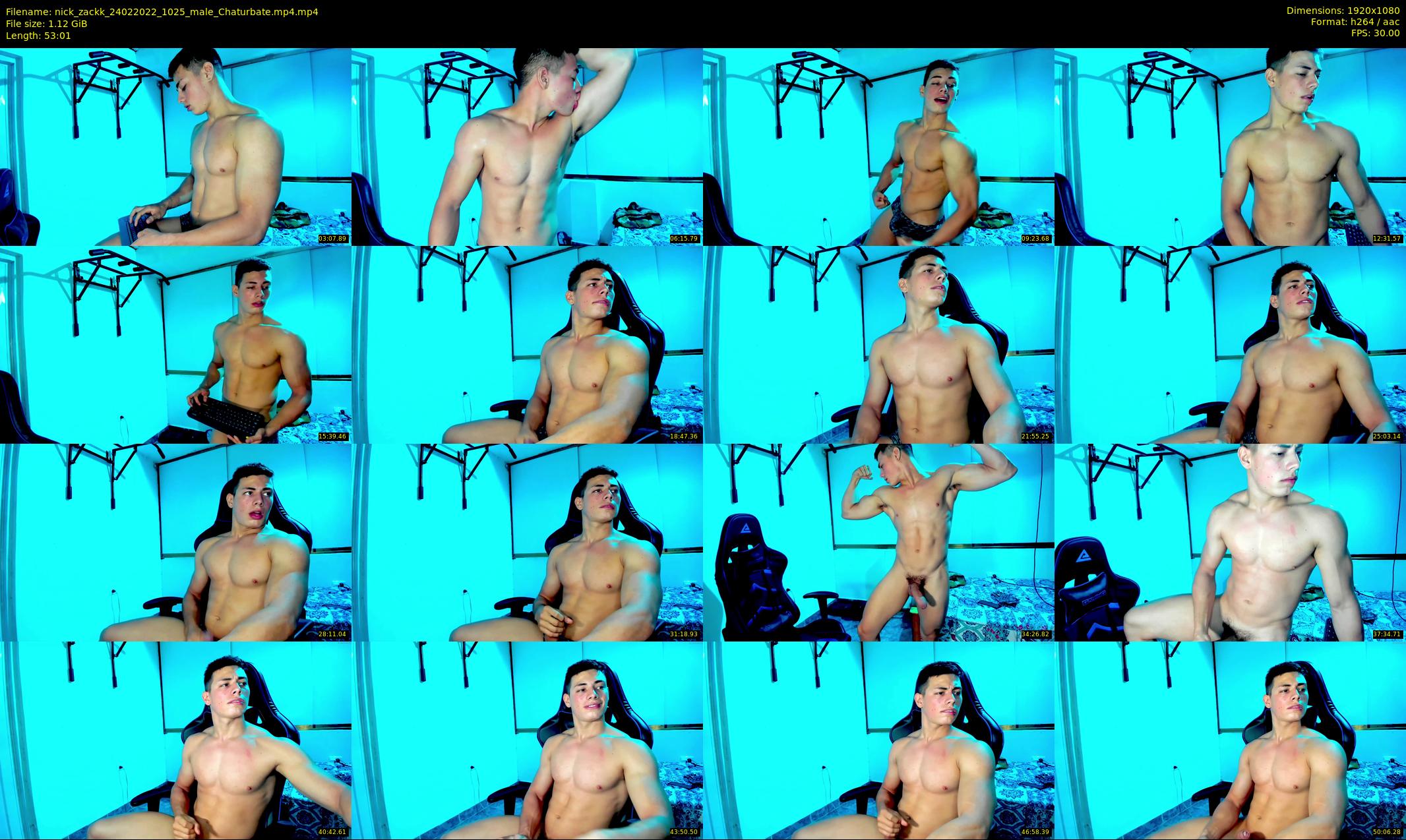 nick_zackk — 54 minute Chaturbate male cam show recording, 1080p, Feb 24, 2022