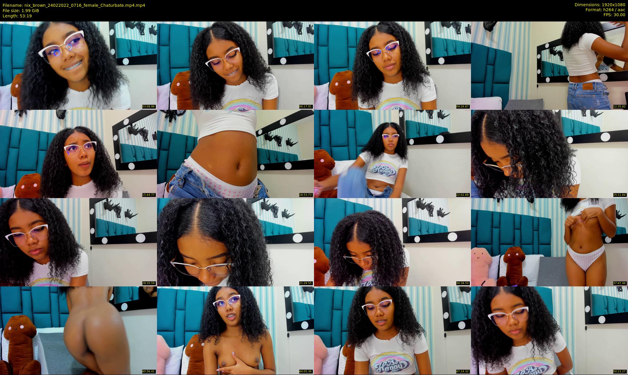 nix_brown — 54 minute Chaturbate female cam show recording, 1080p, Feb 24, 2022