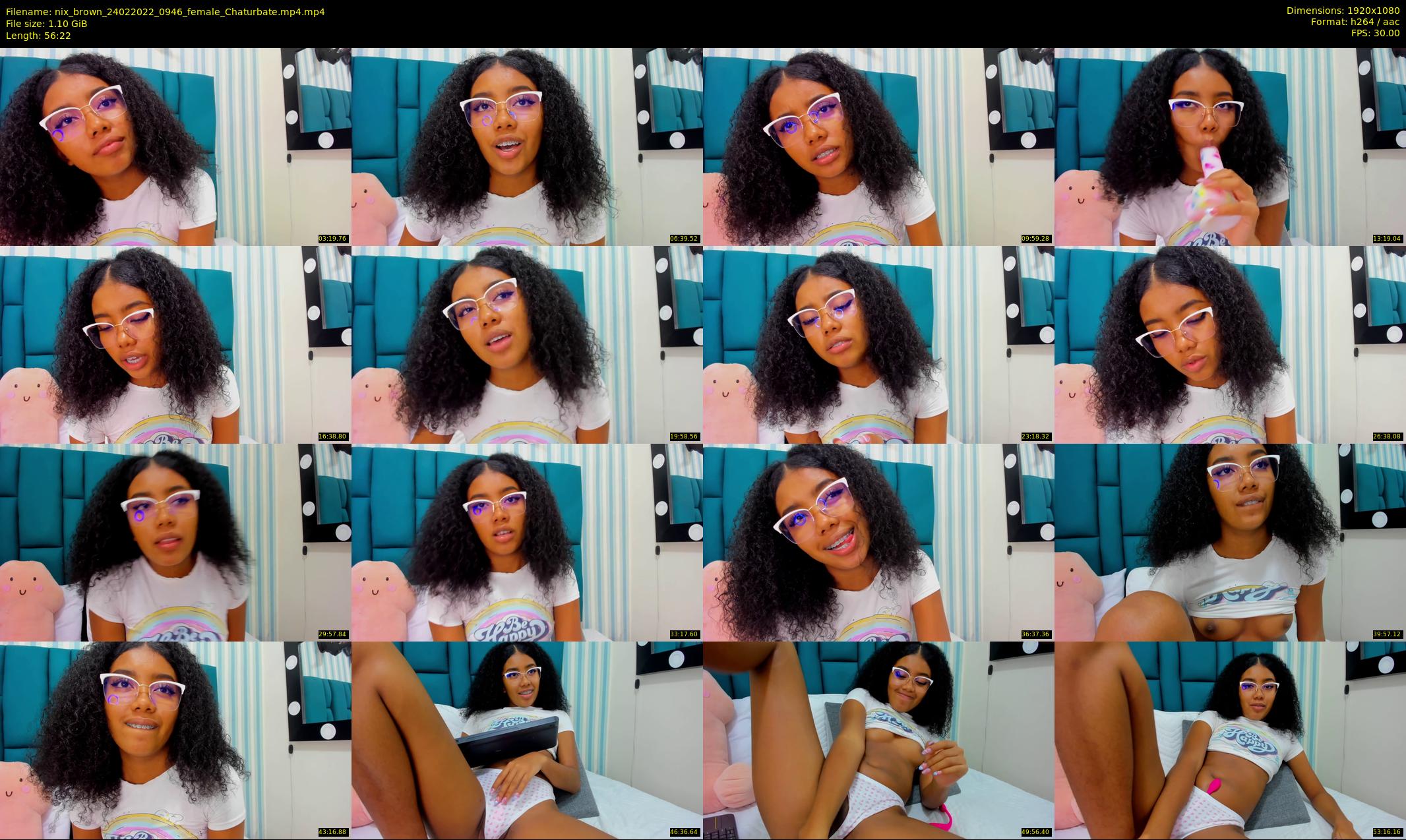 nix_brown — 57 minute Chaturbate female cam show recording, 1080p, Feb 24, 2022
