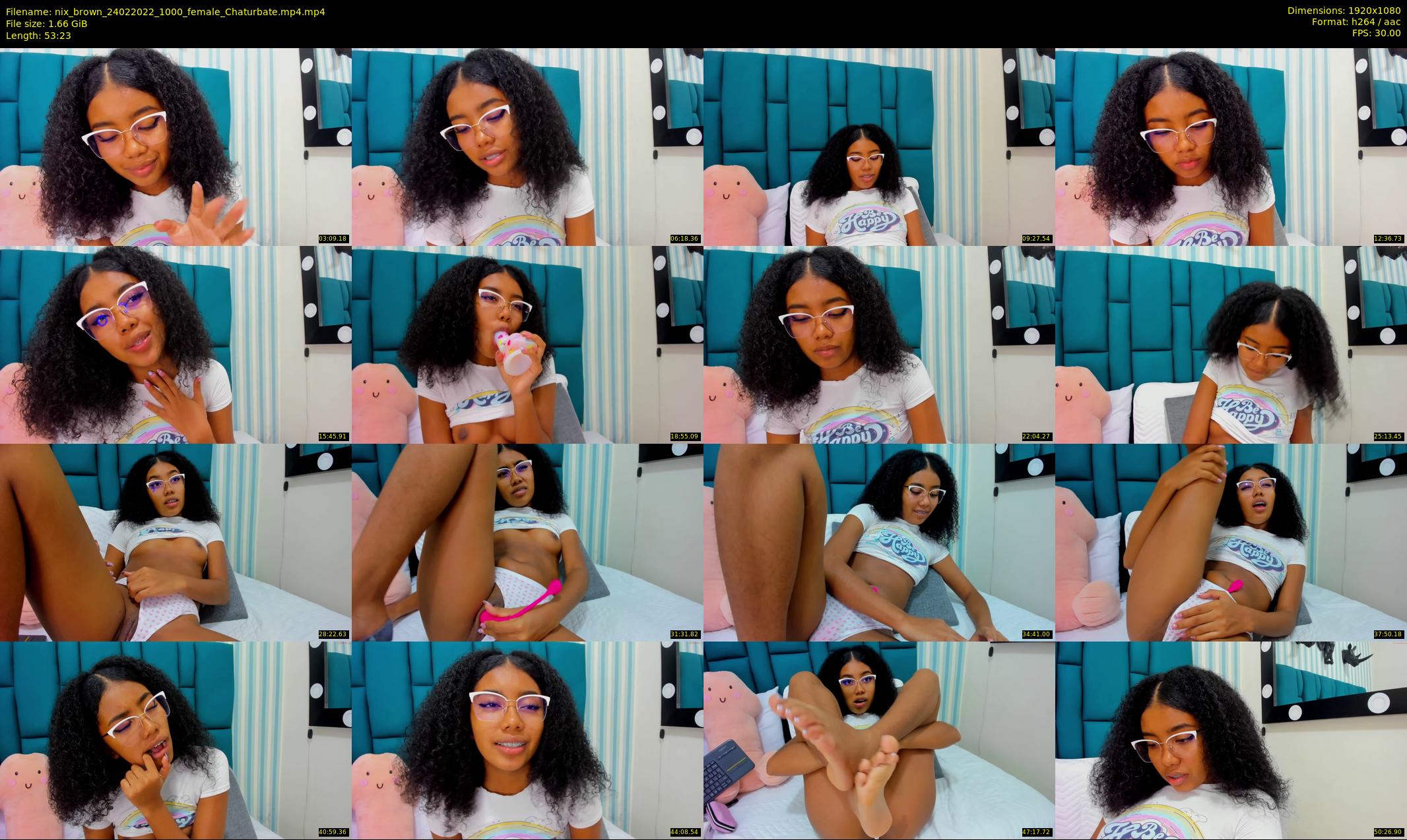nix_brown — 54 minute Chaturbate female cam show recording, 1080p, Feb 24, 2022