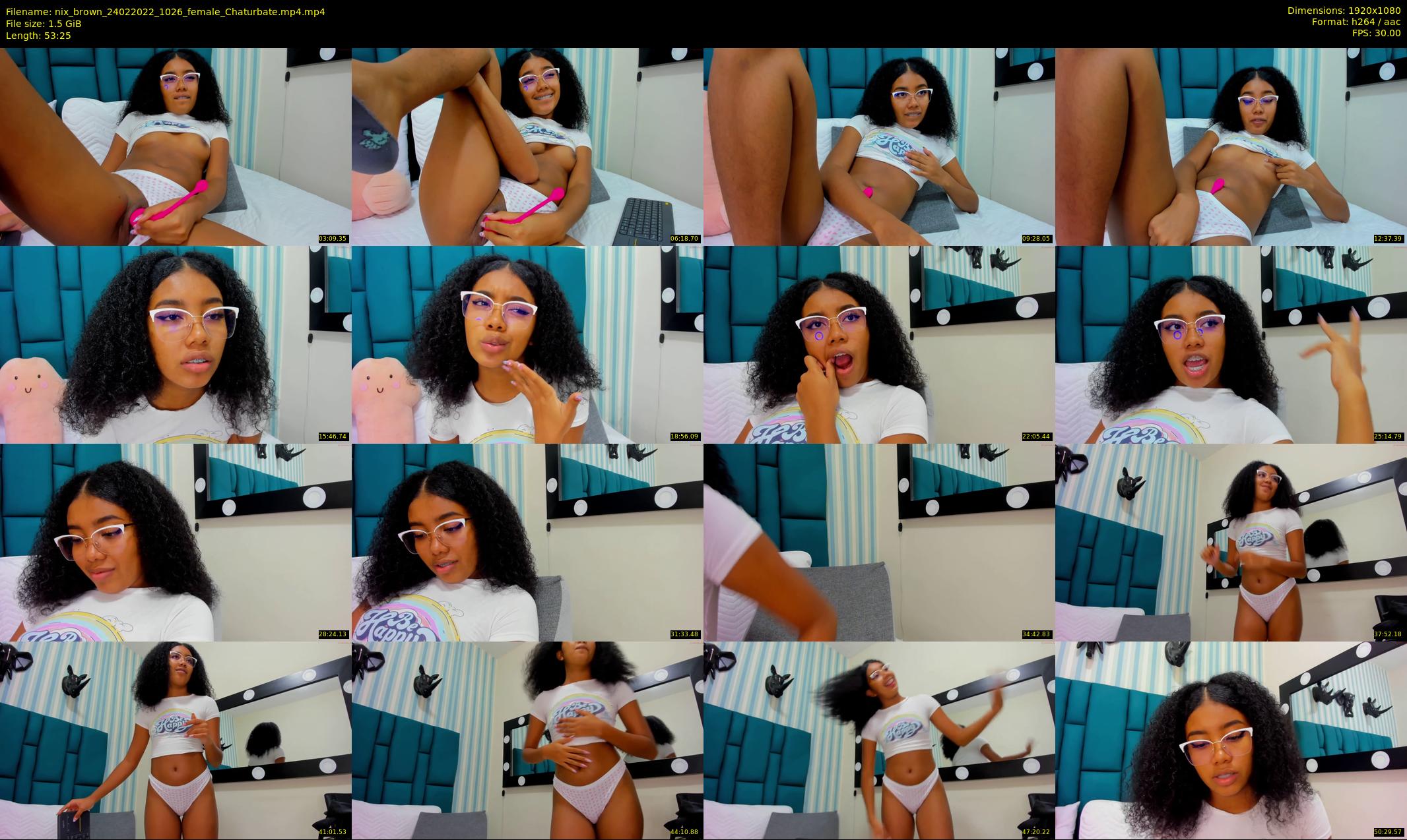 nix_brown — 54 minute Chaturbate female cam show recording, 1080p, Feb 24, 2022