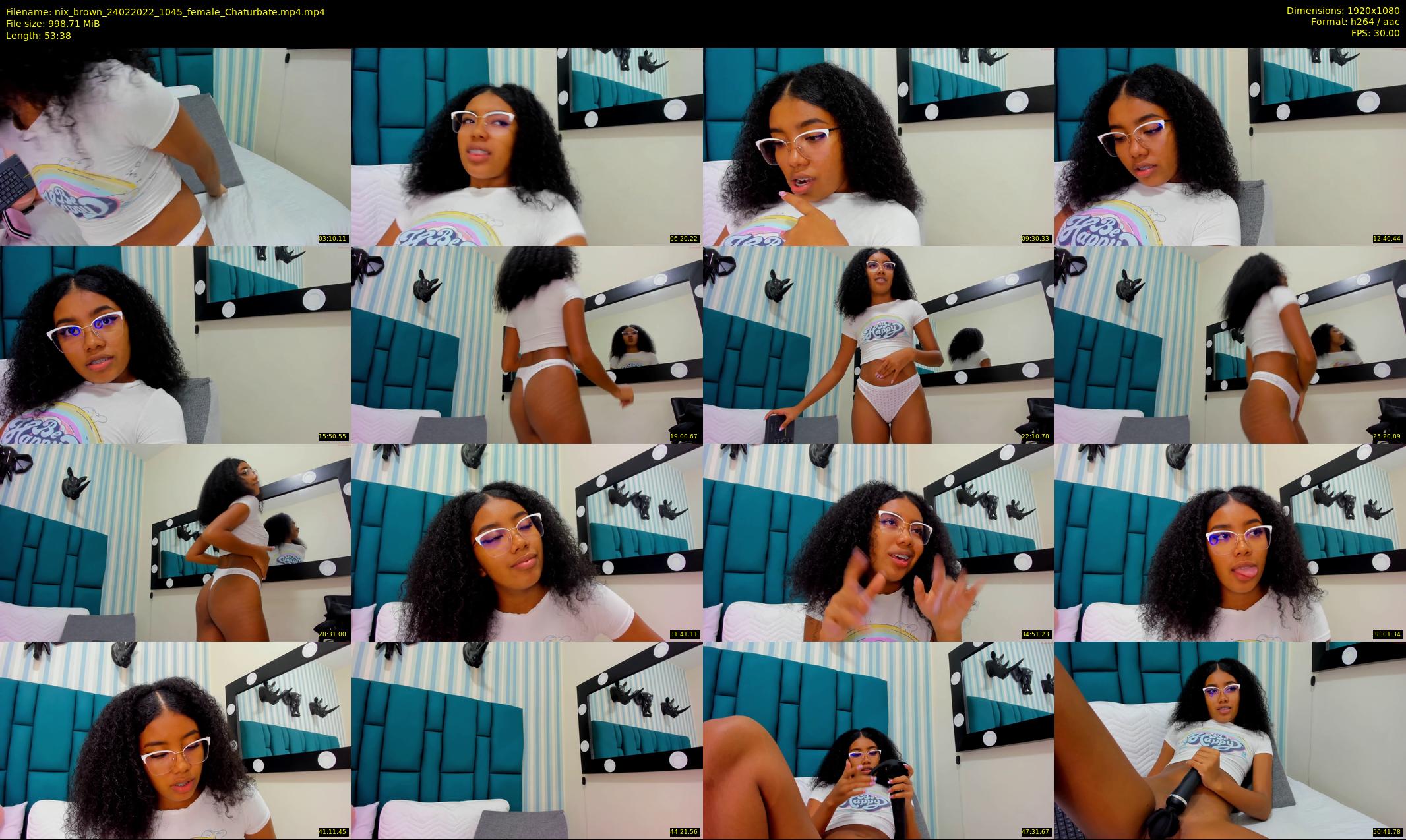 nix_brown — 54 minute Chaturbate female cam show recording, 1080p, Feb 24, 2022