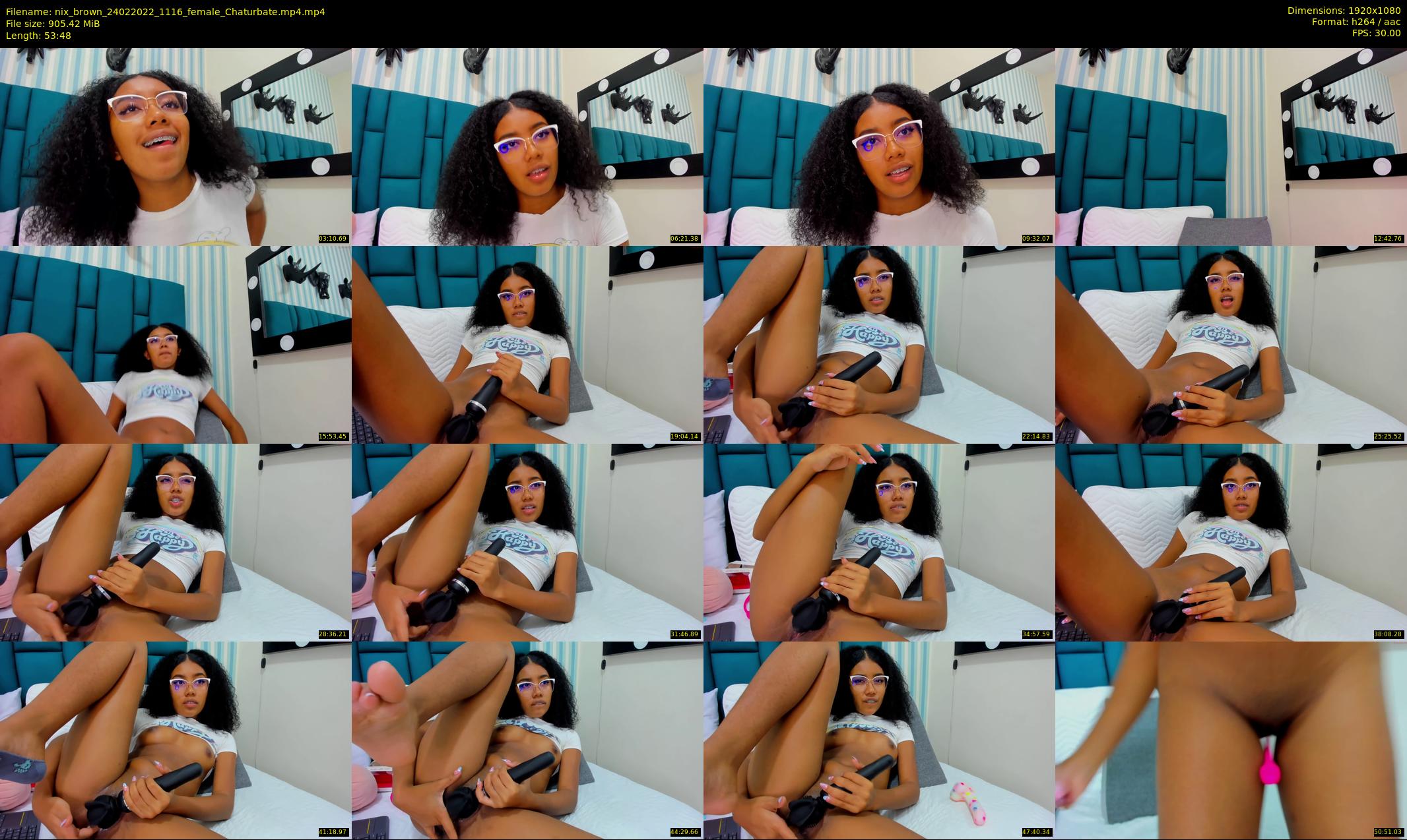 nix_brown — 54 minute Chaturbate female cam show recording, 1080p, Feb 24, 2022