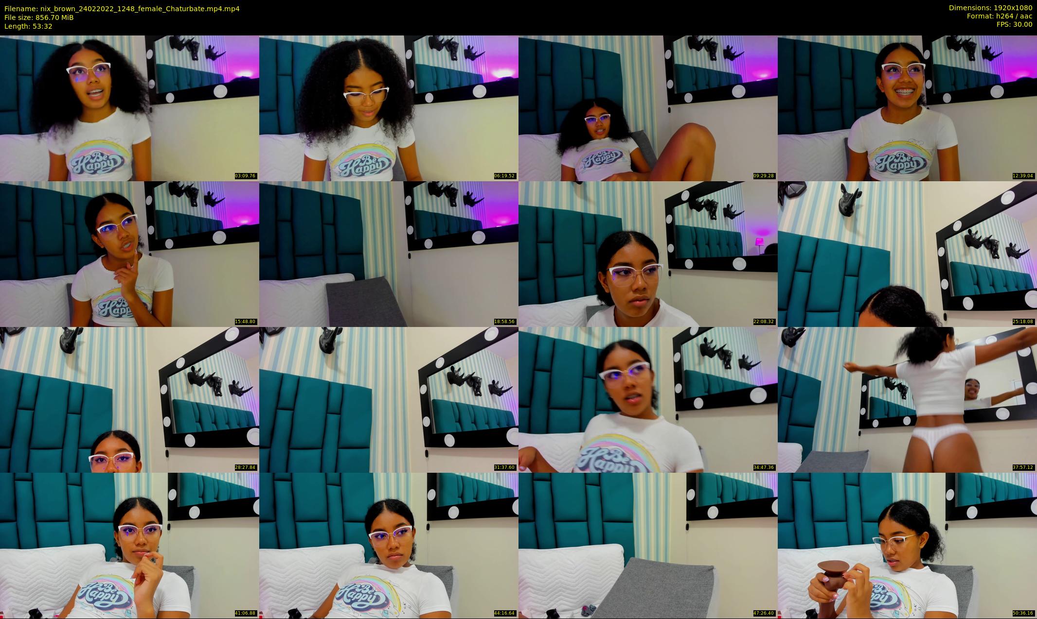 nix_brown — 54 minute Chaturbate female cam show recording, 1080p, Feb 24, 2022