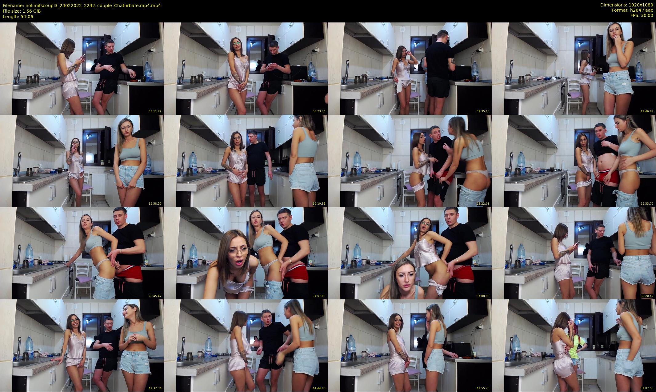 nolimitscoupl3 — 55 minute Chaturbate couple cam show recording, 1080p, Feb 24, 2022