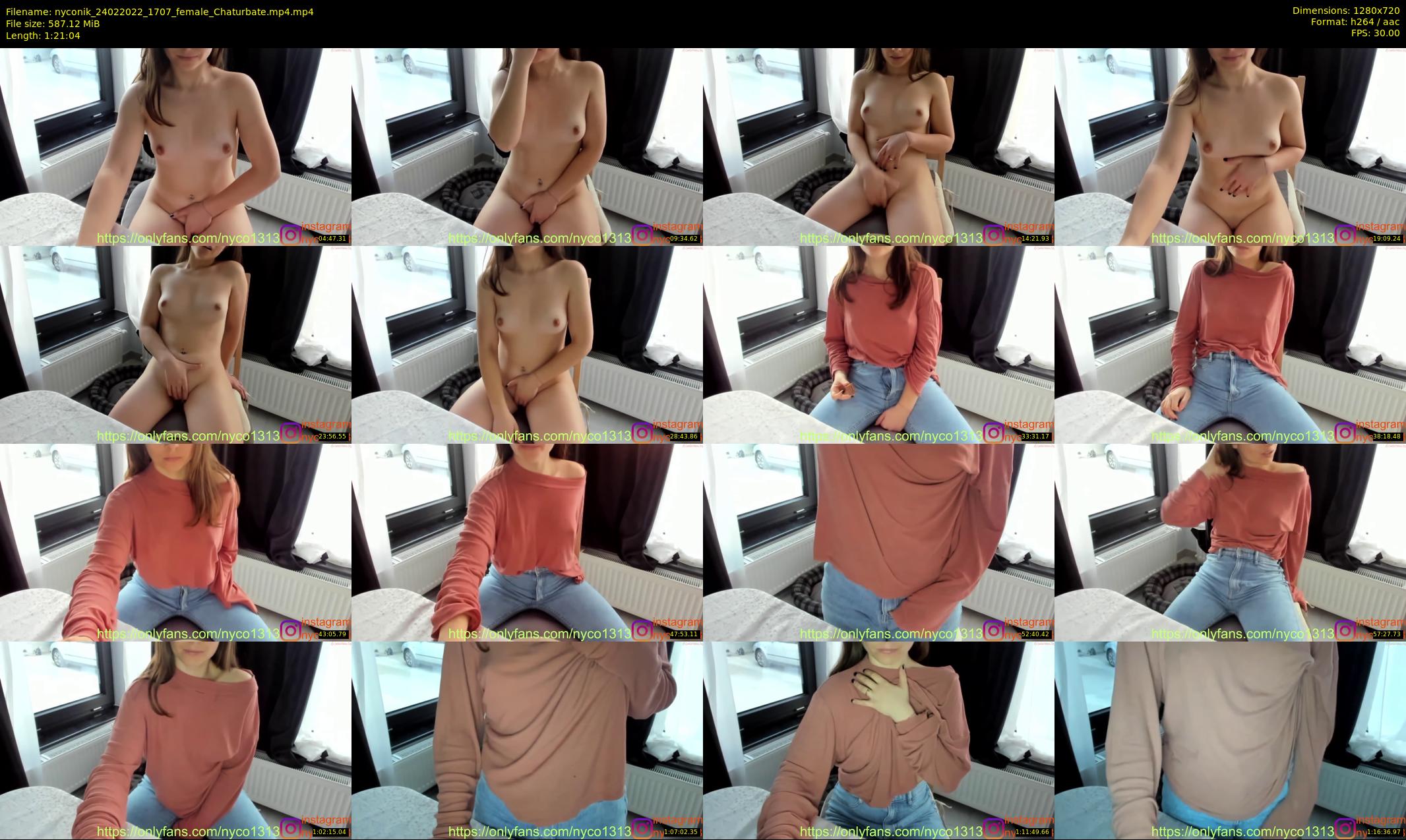 nyconik — 82 minute Chaturbate female cam show recording, 720p, Feb 24, 2022