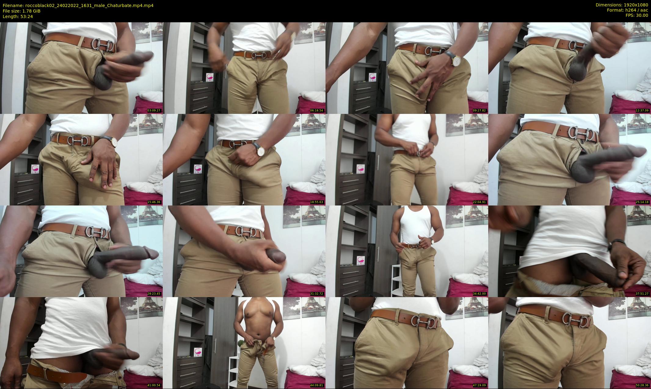 roccoblack02 — 54 minute Chaturbate male cam show recording, 1080p, Feb 24, 2022