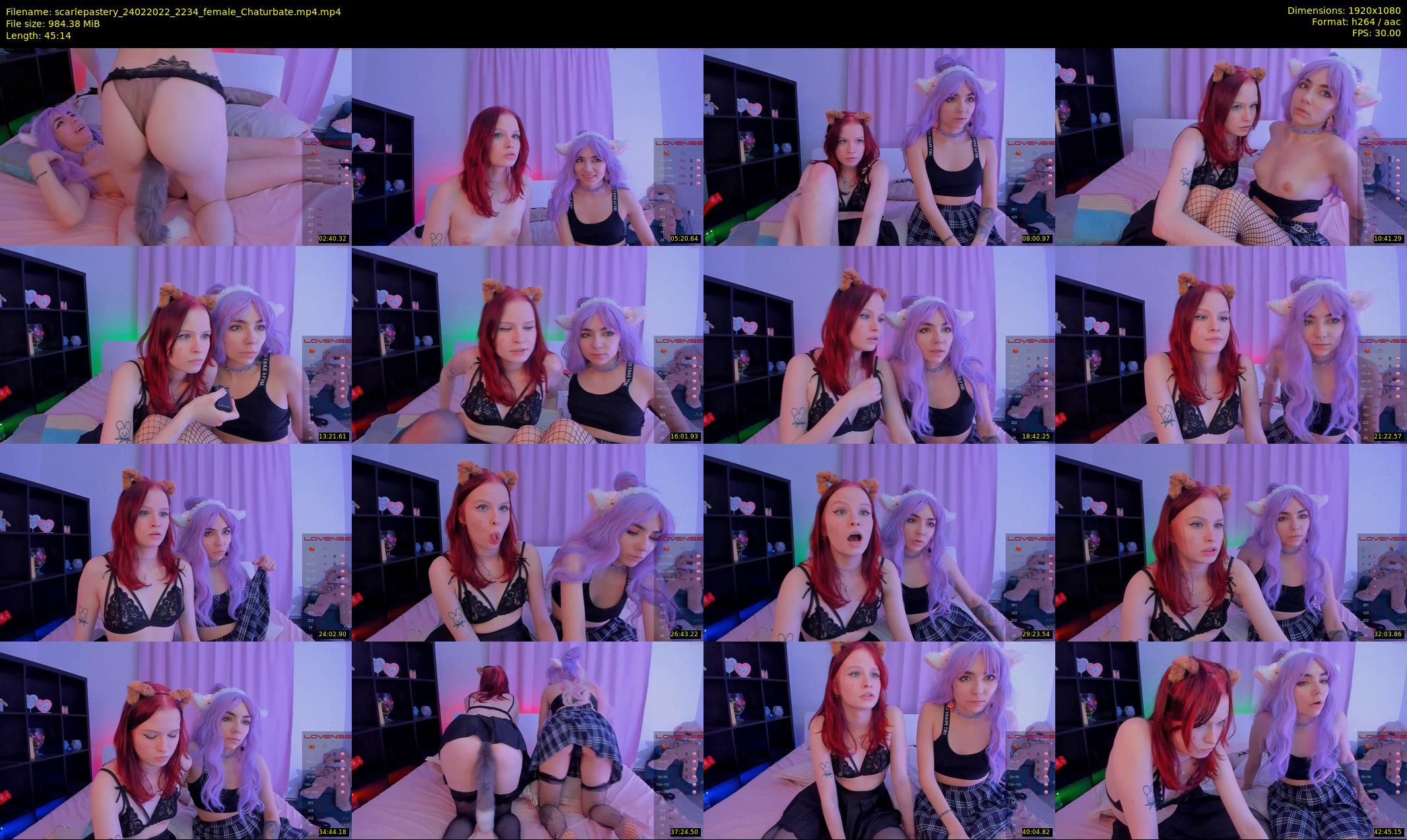 scarlepastery — 46 minute Chaturbate couple cam show recording, 1080p, Feb 24, 2022