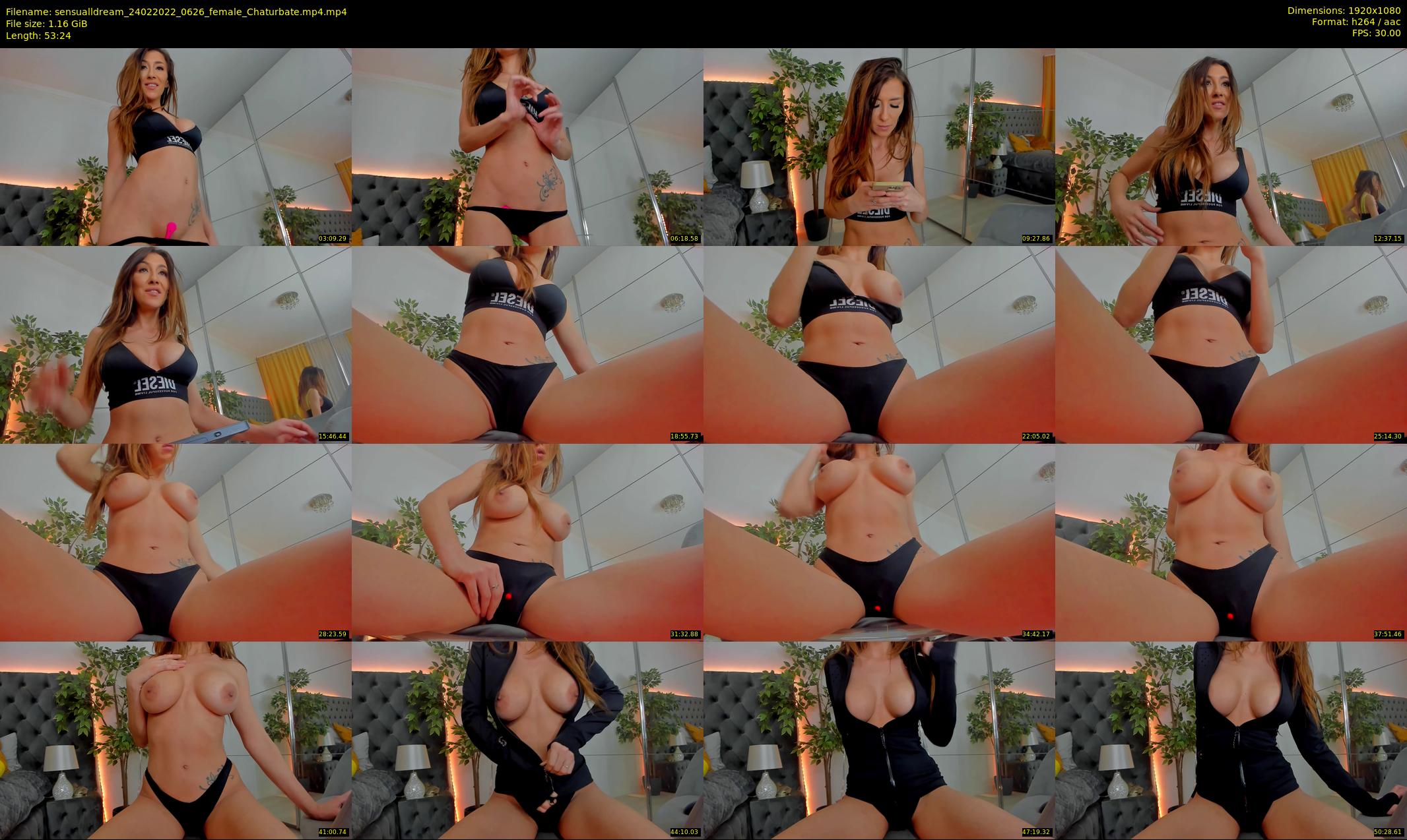 sensualldream — 54 minute Chaturbate female cam show recording, 1080p, Feb 24, 2022