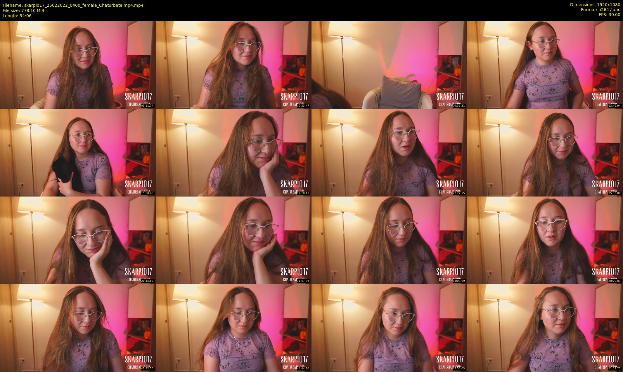 skarpio17 — 55 minute Chaturbate female cam show recording, 1080p, Feb 25, 2022