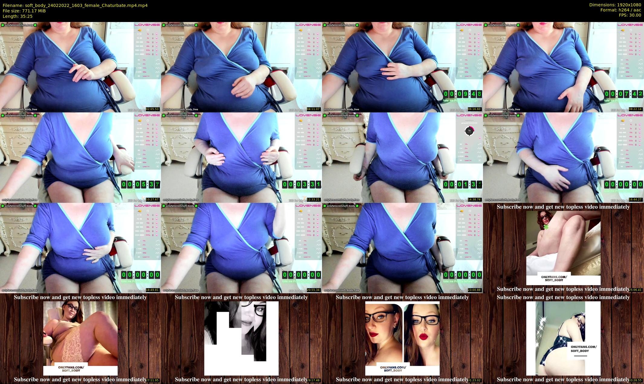 soft_body — 36 minute Chaturbate female cam show recording, 1080p, Feb 24, 2022