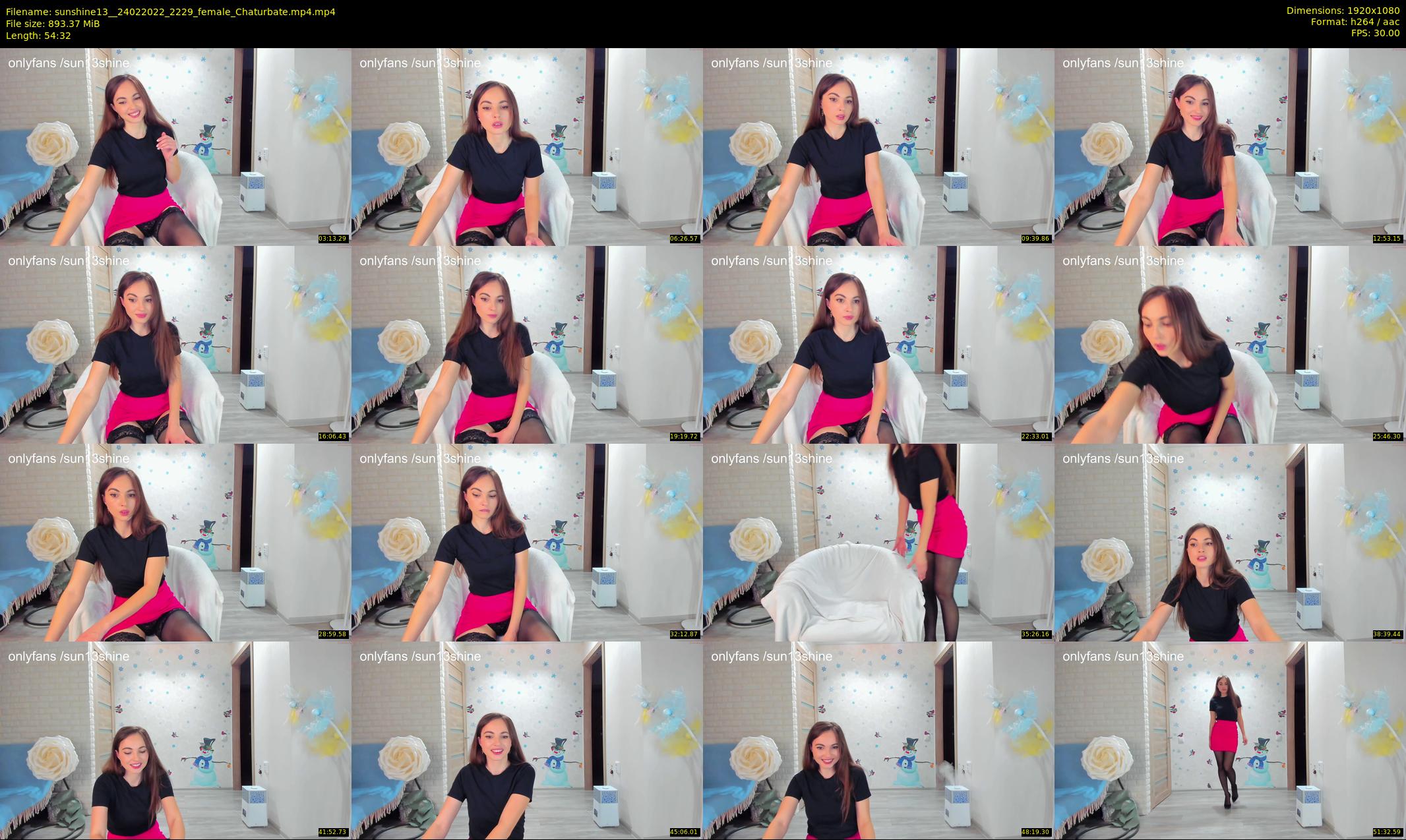 sunshine13_ — 55 minute Chaturbate female cam show recording, 1080p, Feb 24, 2022