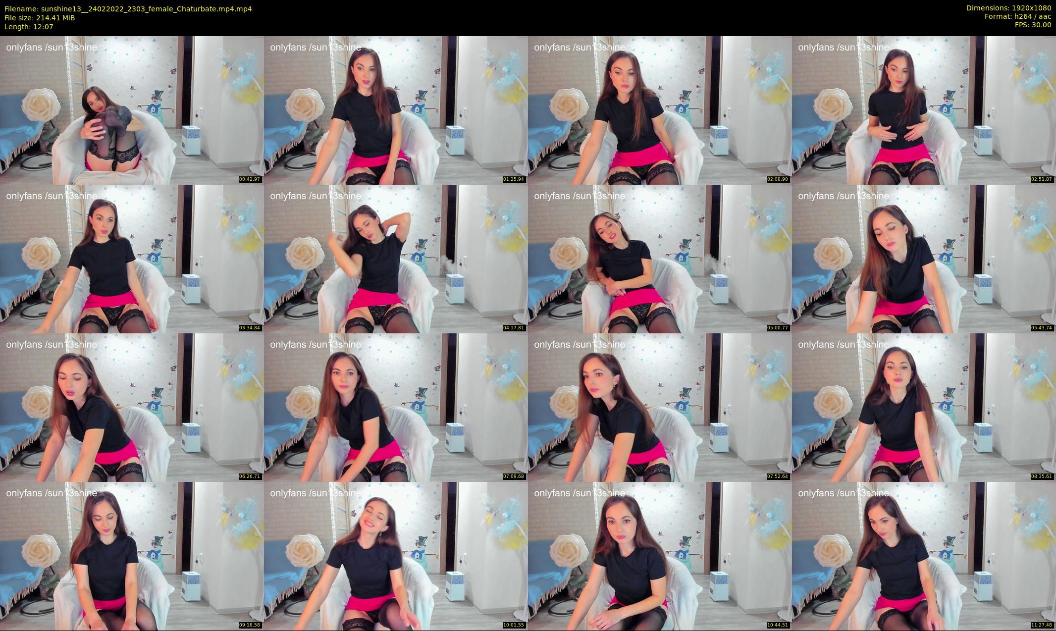 sunshine13_ — 13 minute Chaturbate female cam show recording, 1080p, Feb 24, 2022