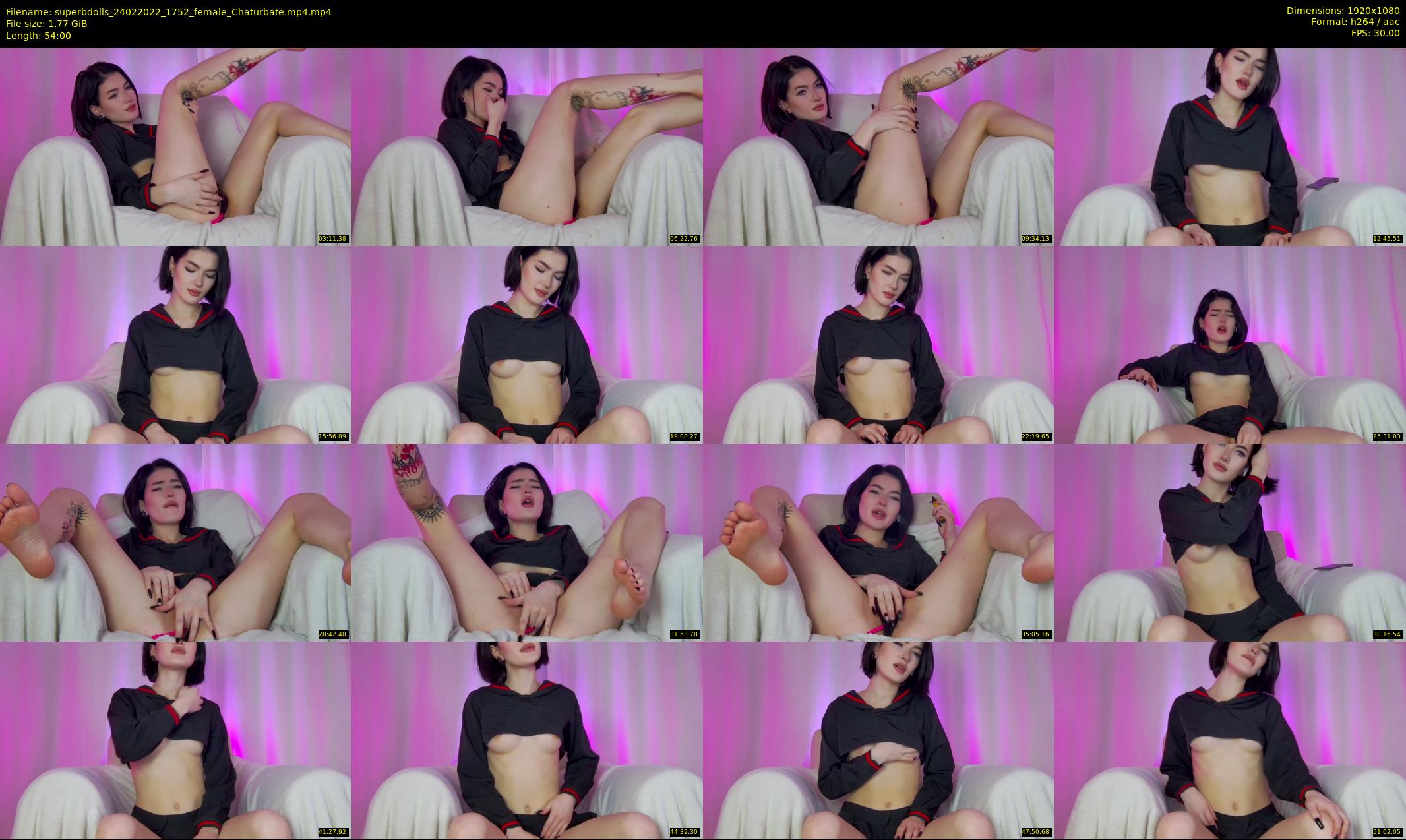 superbdolls — 54 minute Chaturbate couple cam show recording, 1080p, Feb 24, 2022