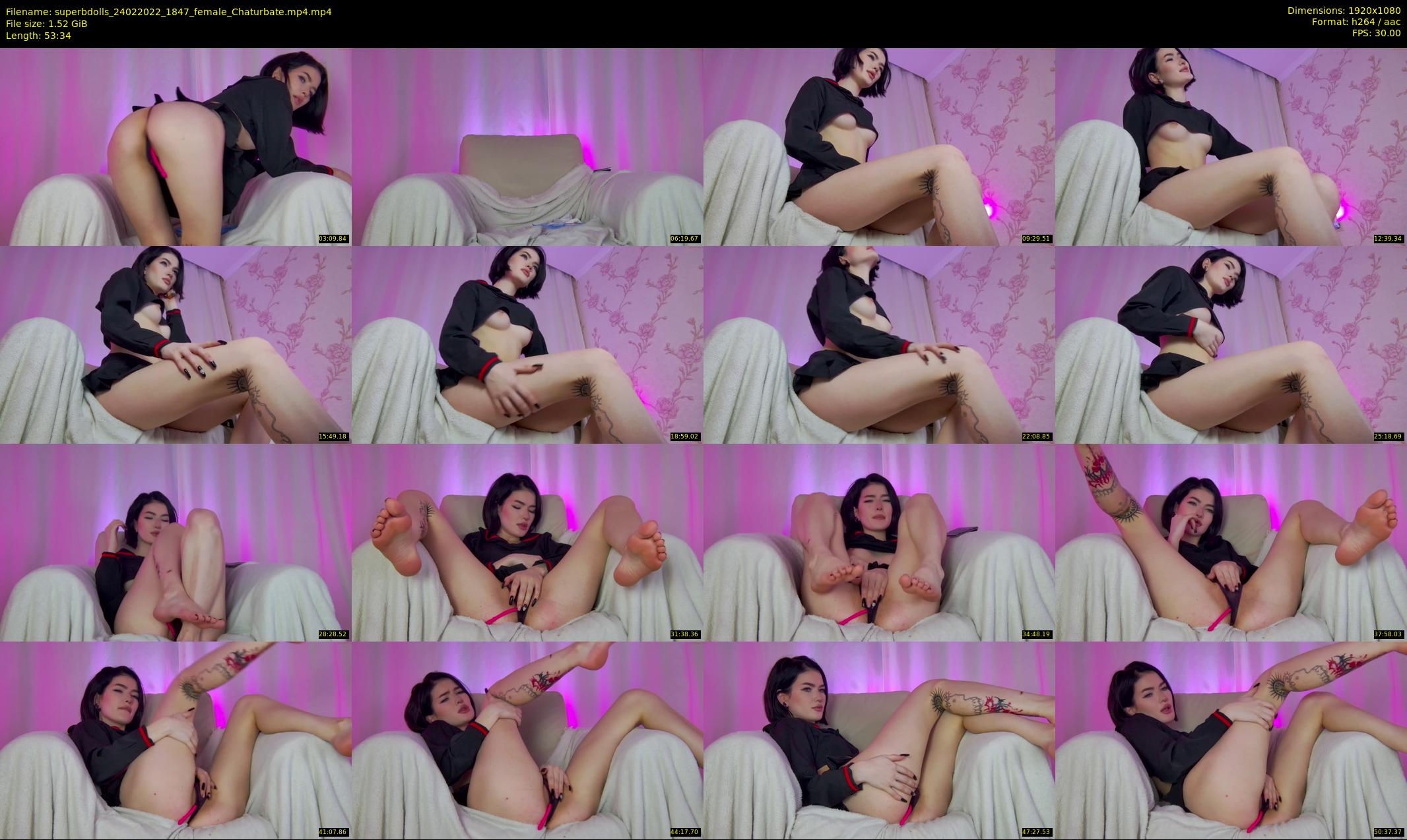 superbdolls — 54 minute Chaturbate couple cam show recording, 1080p, Feb 24, 2022