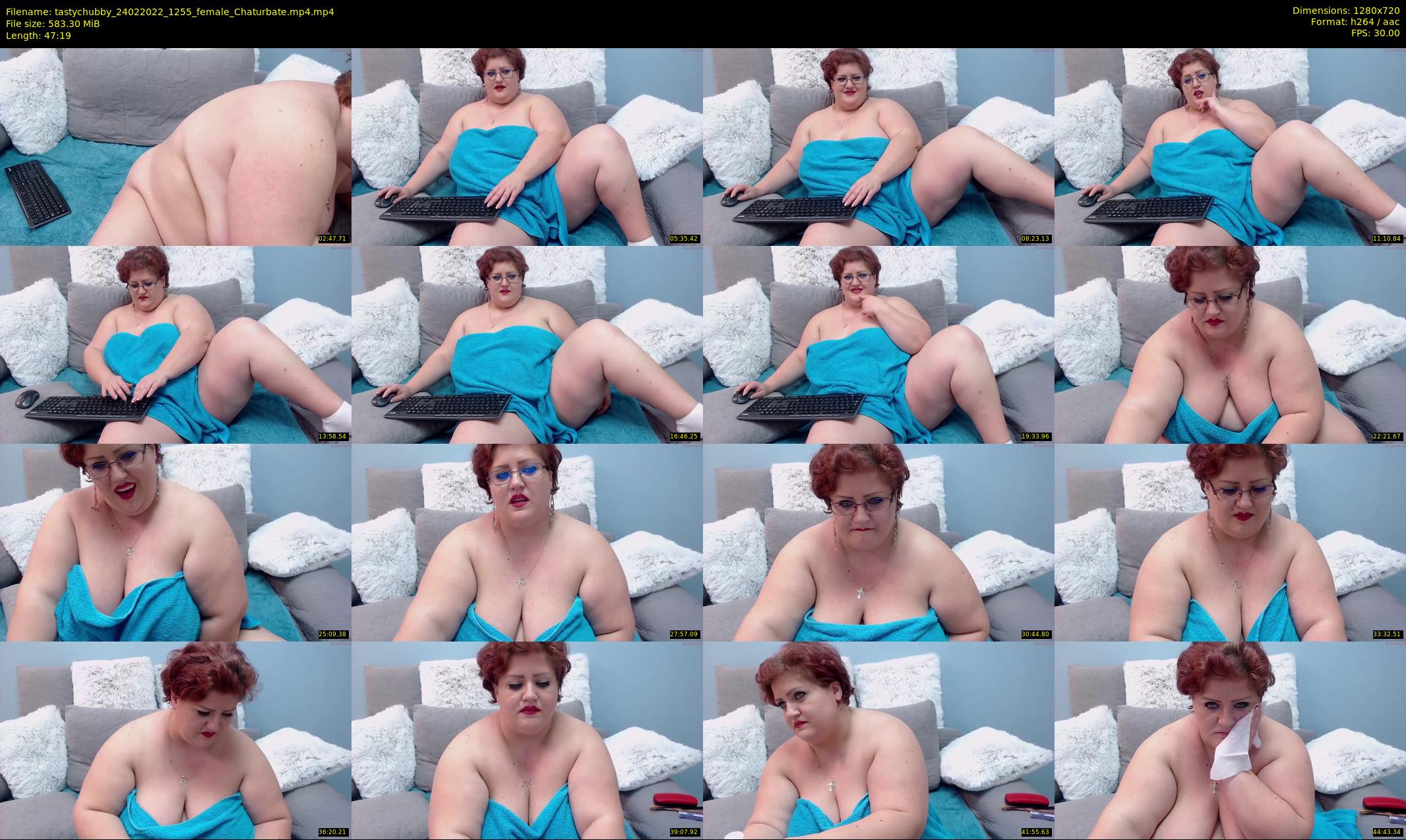 tastychubby — 48 minute Chaturbate female cam show recording, 720p, Feb 24, 2022