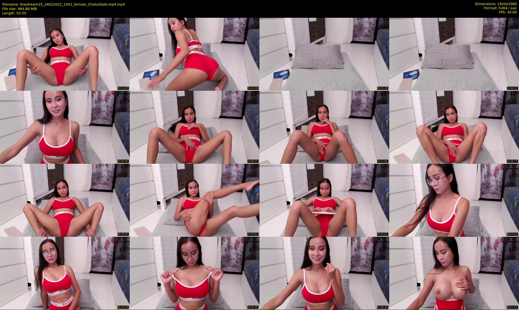 thaidream25 — 54 minute Chaturbate female cam show recording, 1080p, Feb 24, 2022