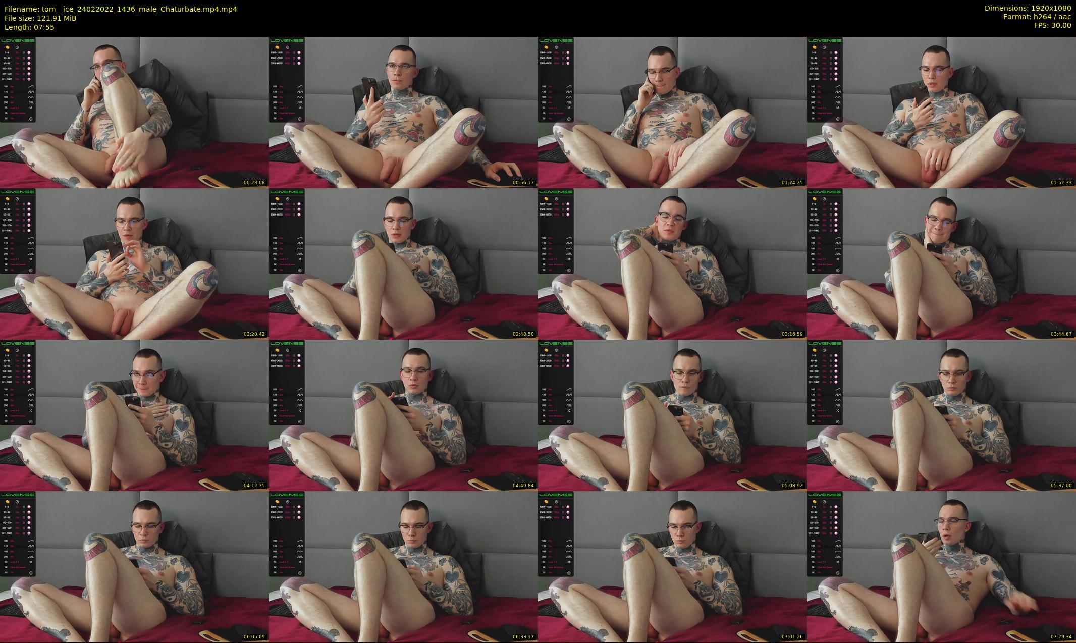 tom__ice — 8 minute Chaturbate male cam show recording, 1080p, Feb 24, 2022