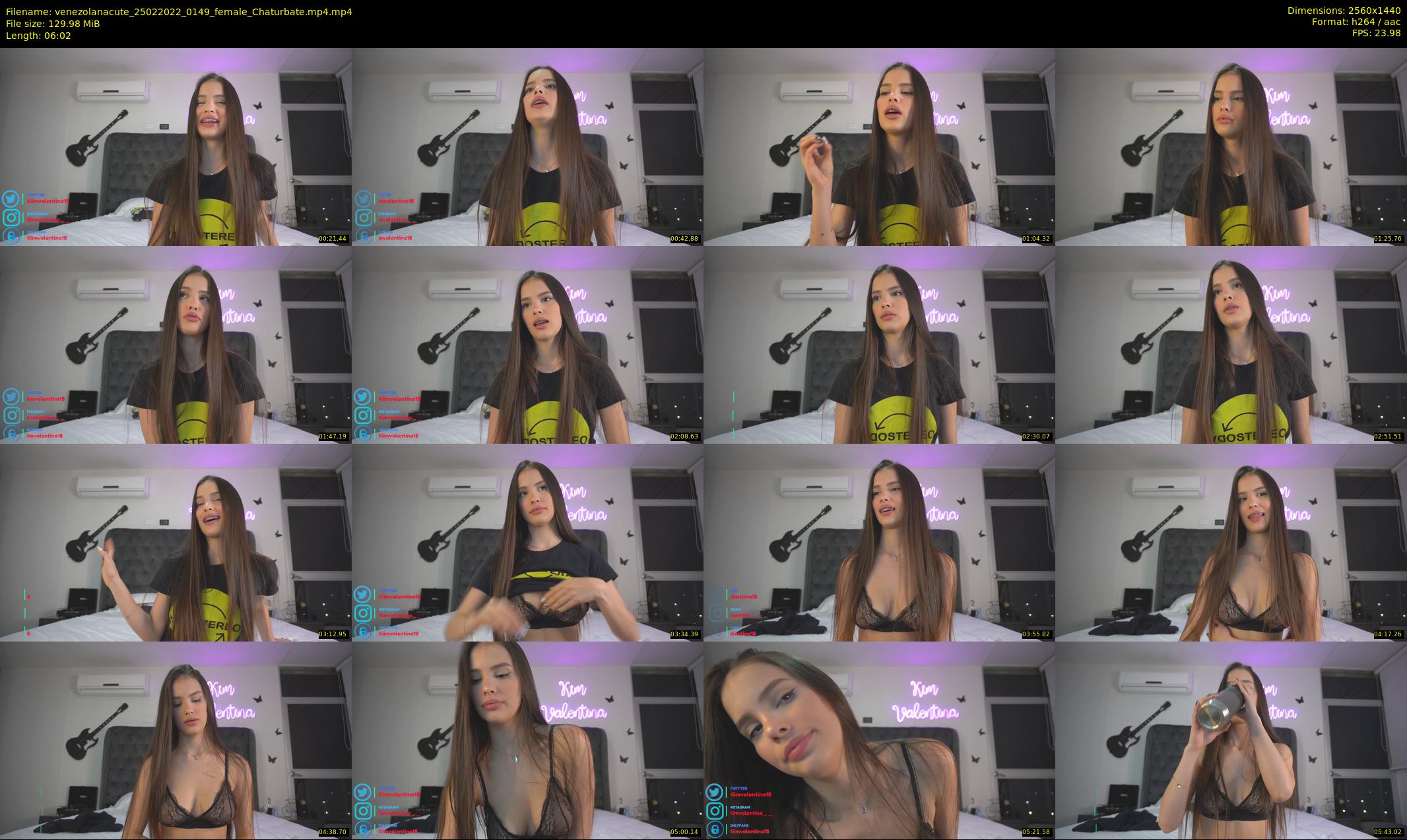 venezolanacute — 7 minute Chaturbate female cam show recording, 1080p, Feb 25, 2022