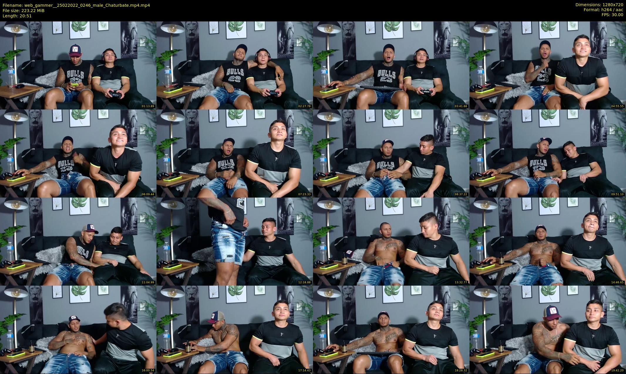 web_gammer_ — 21 minute Chaturbate male cam show recording, 720p, Feb 25, 2022
