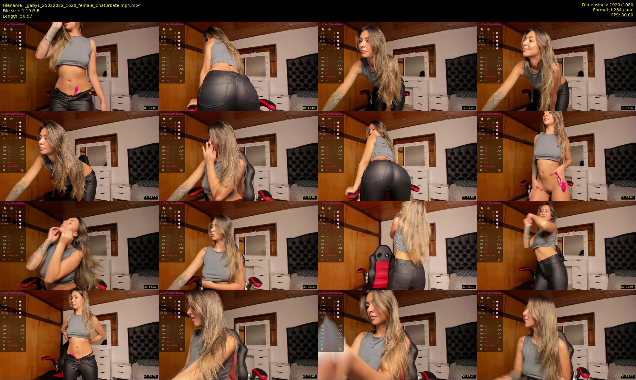 _gaby1 — 57 minute Chaturbate female cam show recording, 1080p, Feb 25, 2022