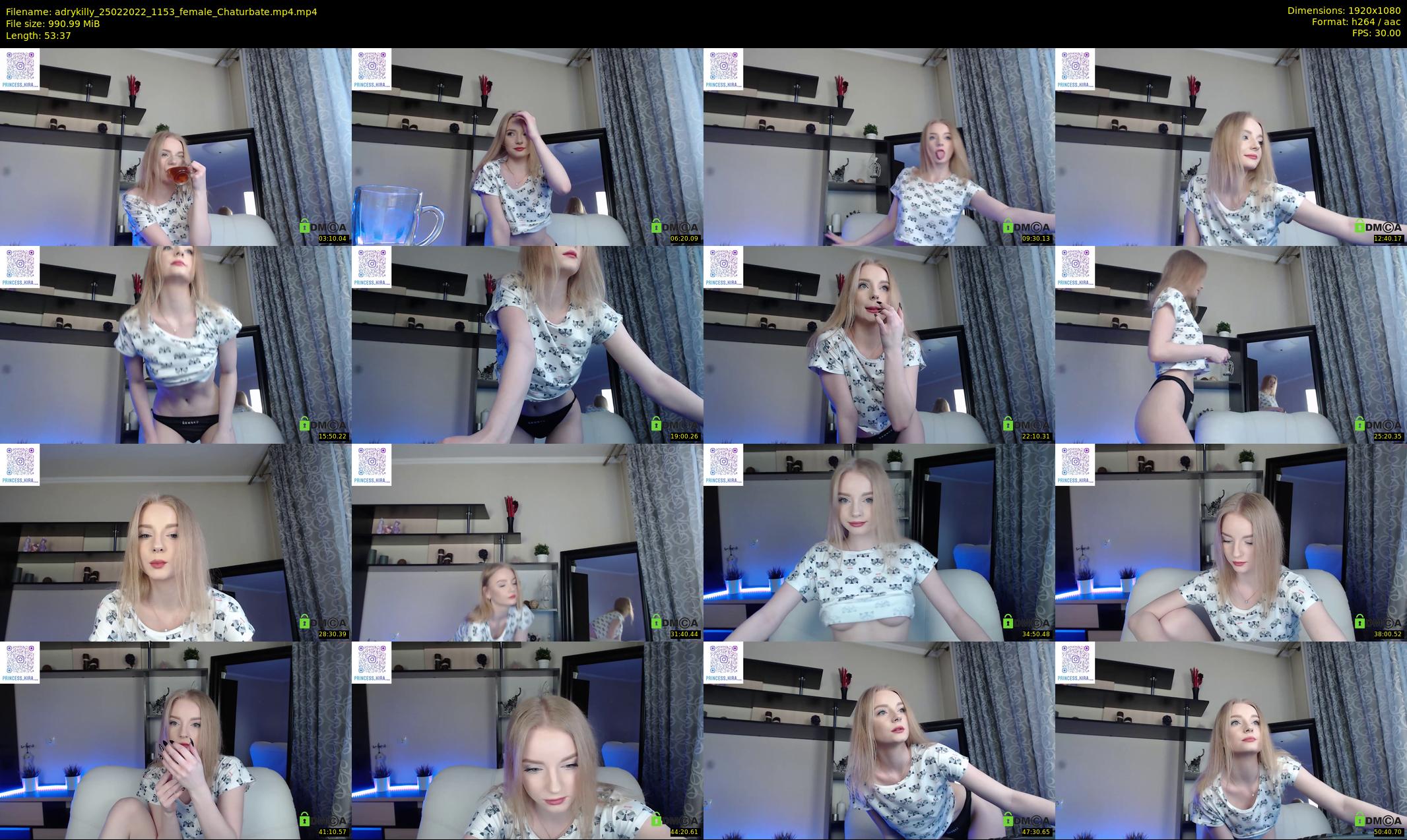 adrykilly — 54 minute Chaturbate female cam show recording, 1080p, Feb 25, 2022