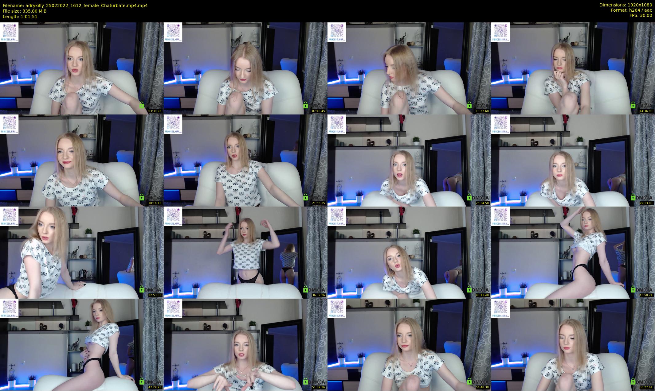 adrykilly — 62 minute Chaturbate female cam show recording, 1080p, Feb 25, 2022