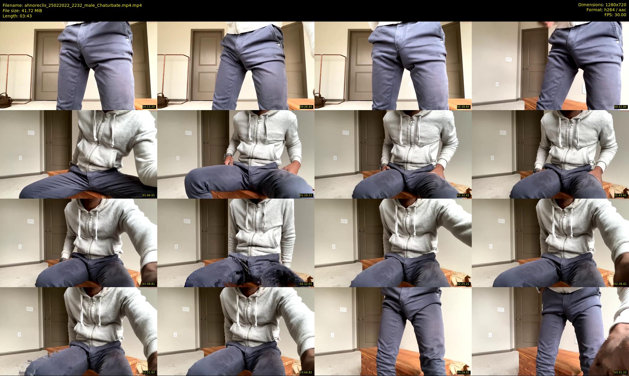 ahnoreclis — 4 minute Chaturbate male cam show recording, 720p, Feb 25, 2022