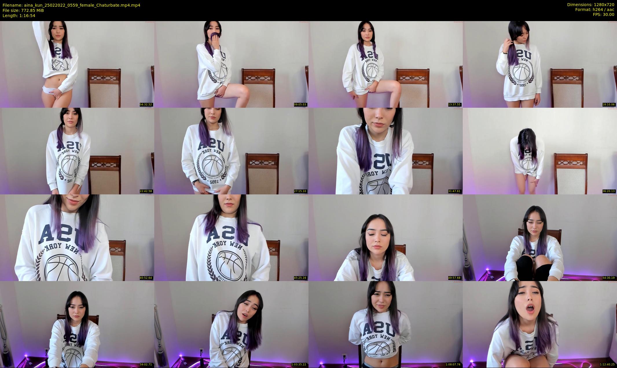 aina_kun — 77 minute Chaturbate female cam show recording, 720p, Feb 25, 2022