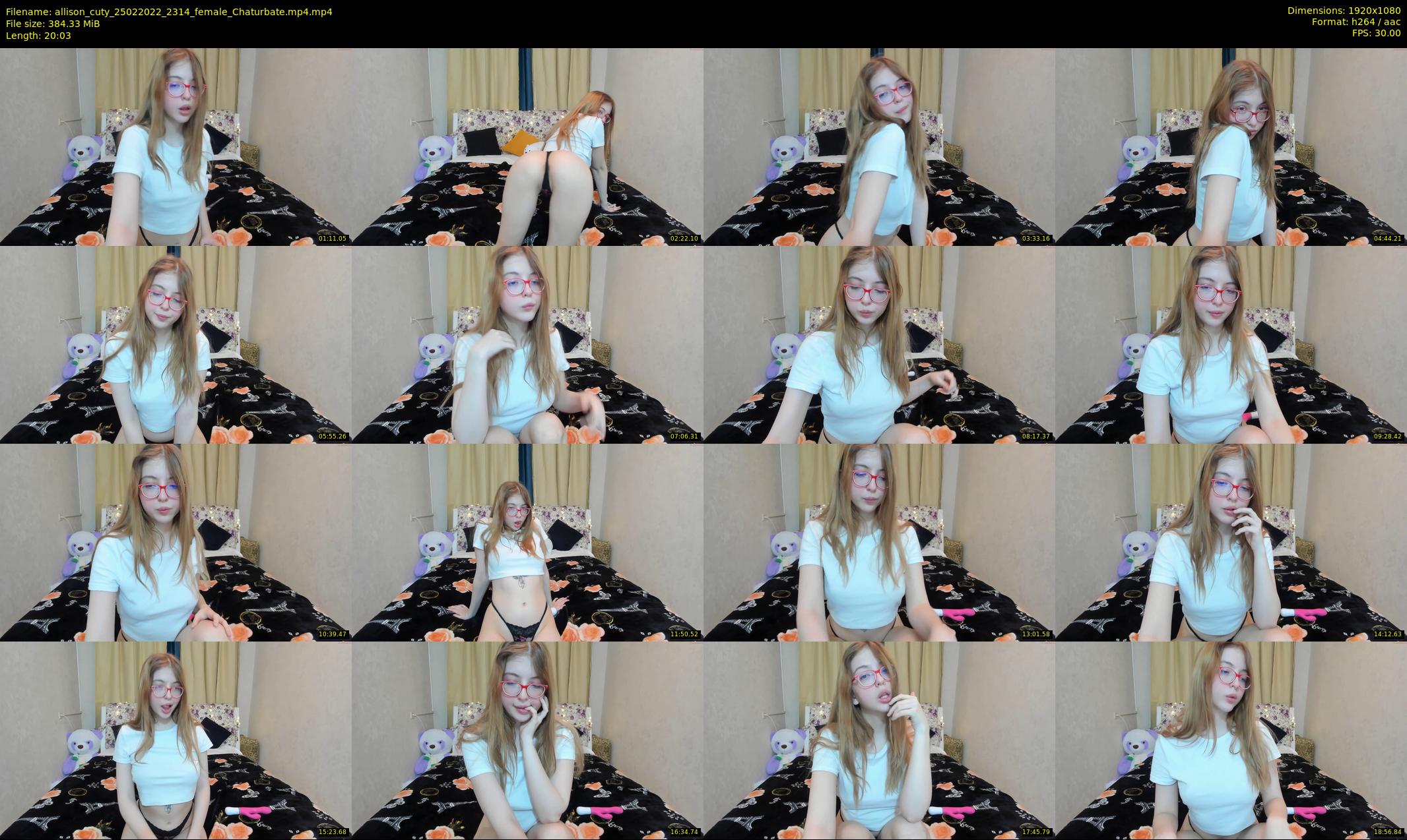 allison_cuty — 21 minute Chaturbate female cam show recording, 1080p, Feb 25, 2022