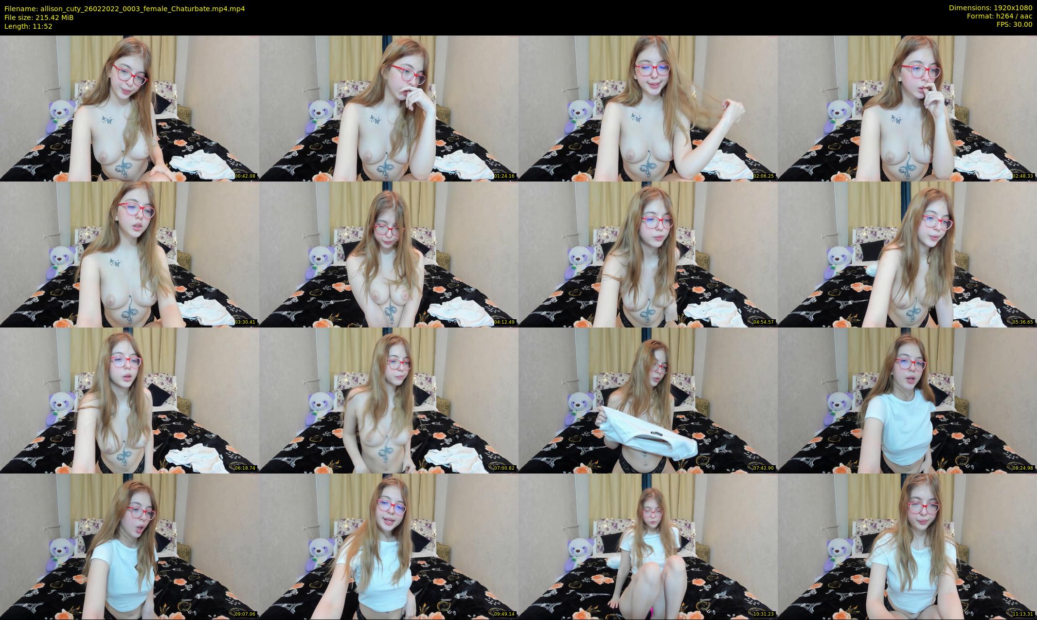 allison_cuty — 12 minute Chaturbate female cam show recording, 1080p, Feb 26, 2022