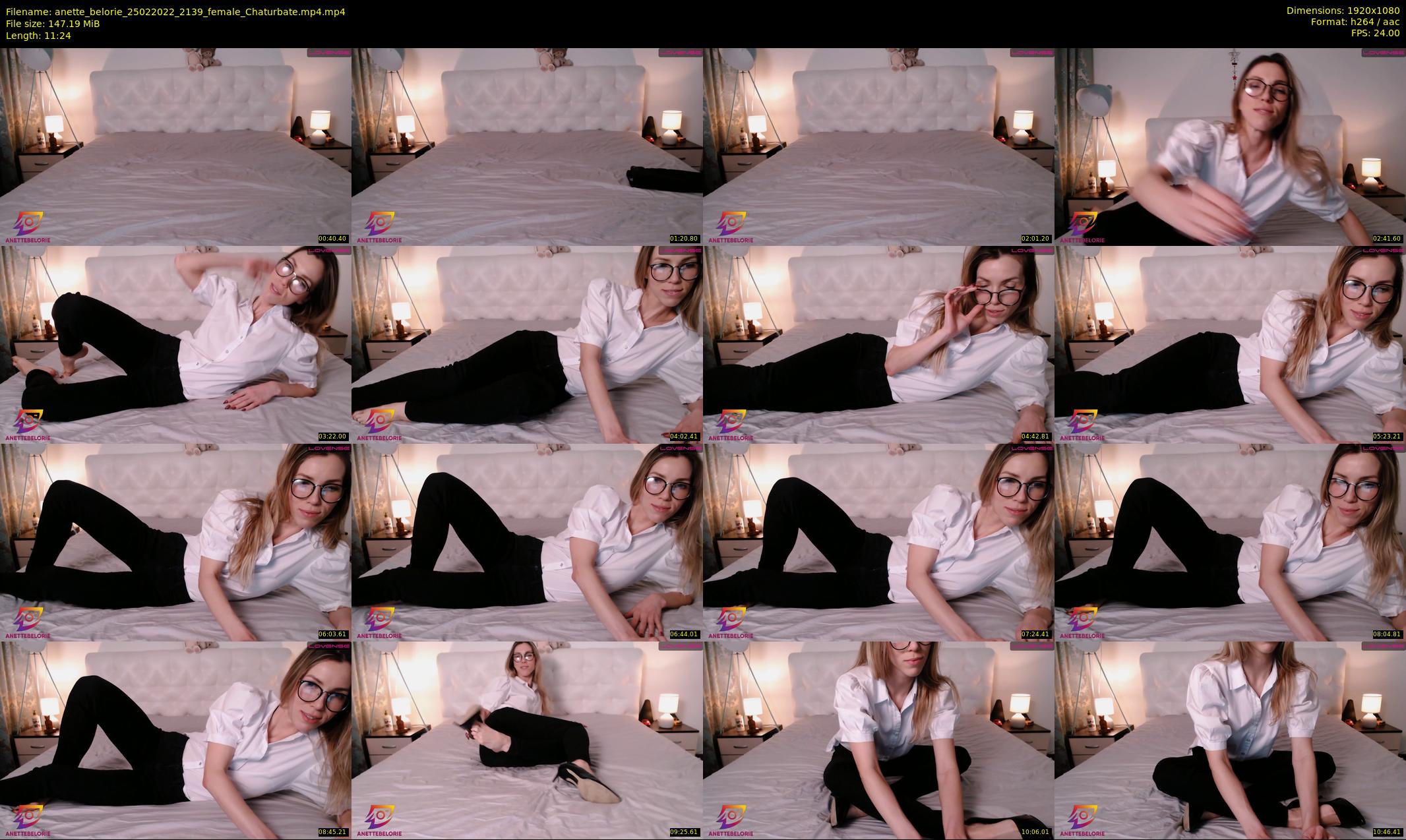 anette_belorie — 12 minute Chaturbate female cam show recording, 1080p, Feb 25, 2022