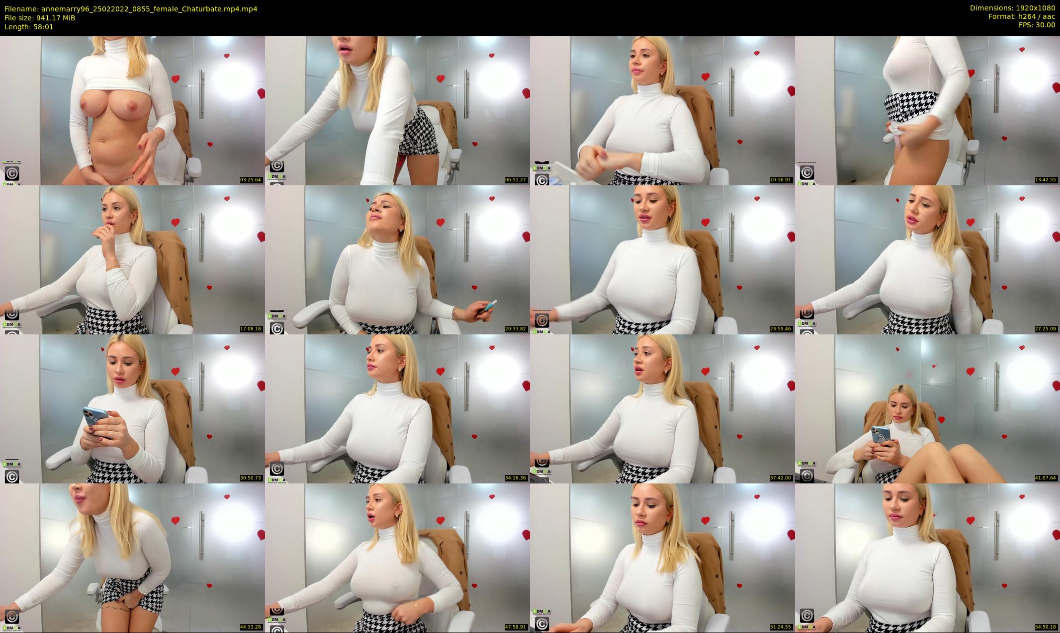 annemarry96 — 59 minute Chaturbate female cam show recording, 1080p, Feb 25, 2022