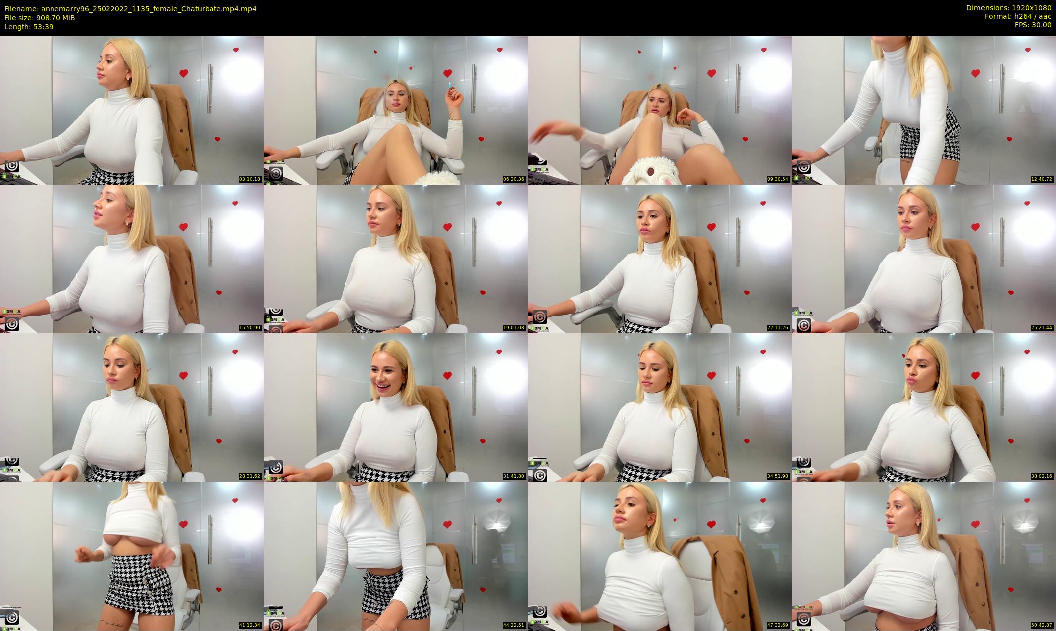 annemarry96 — 54 minute Chaturbate female cam show recording, 1080p, Feb 25, 2022