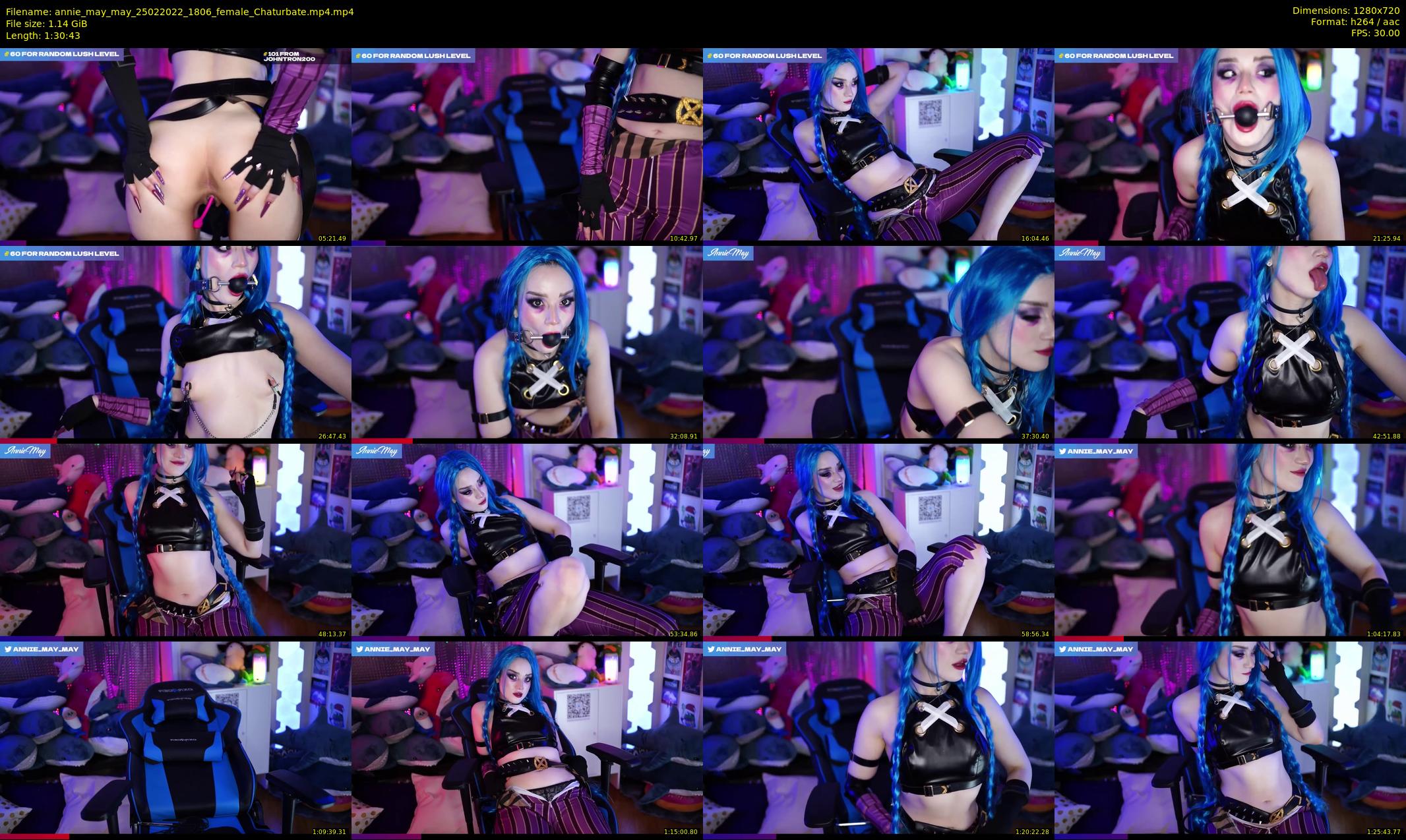 annie_may_may — 91 minute Chaturbate female cam show recording, 720p, Feb 25, 2022