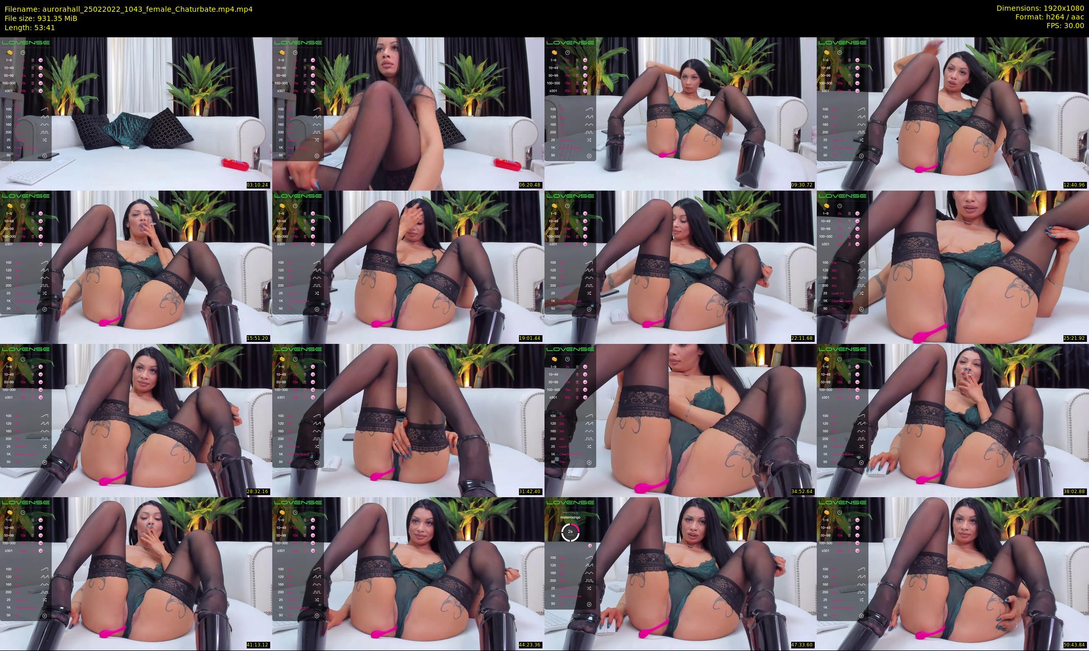 aurorahall — 54 minute Chaturbate female cam show recording, 1080p, Feb 25, 2022