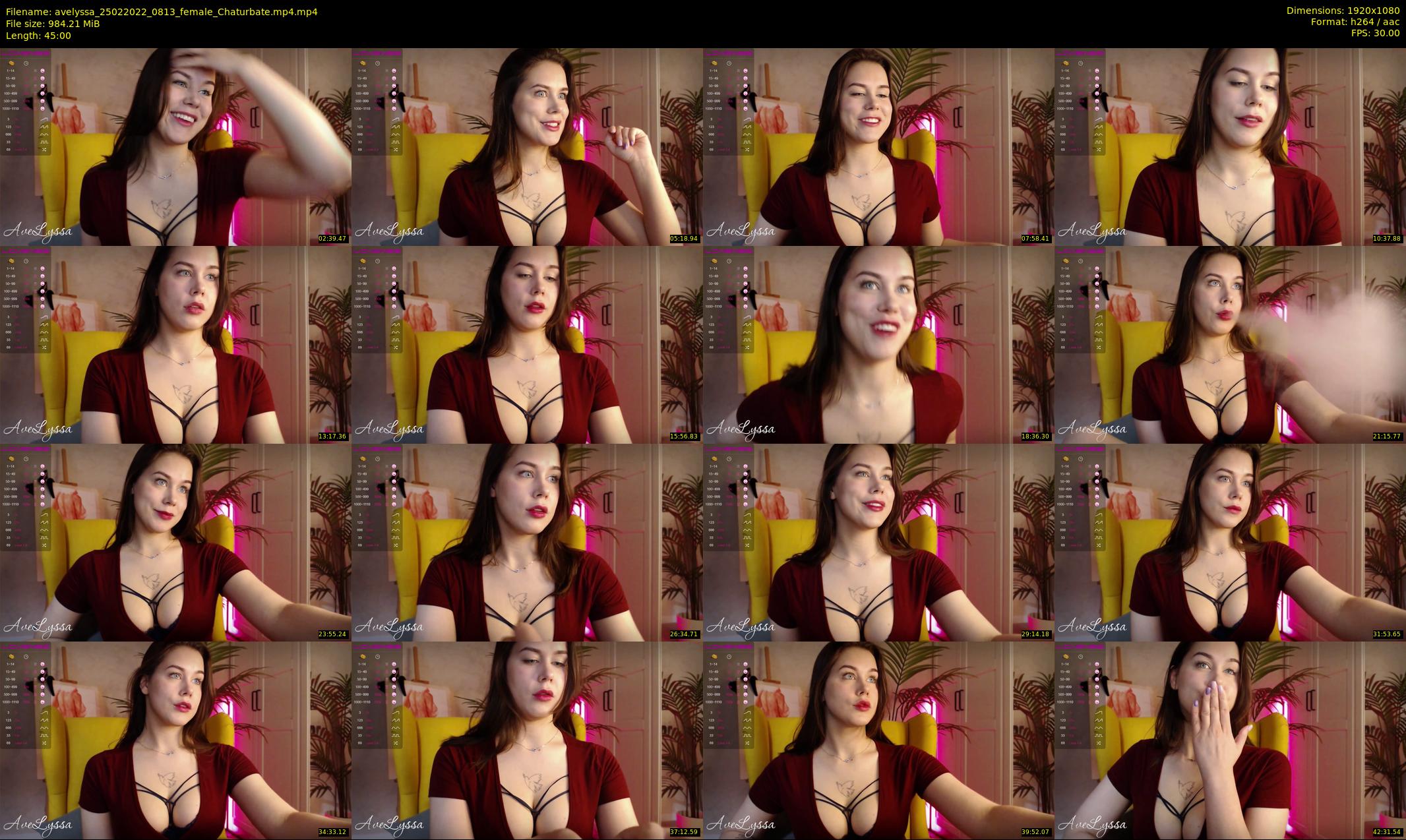 avelyssa — 45 minute Chaturbate female cam show recording, 1080p, Feb 25, 2022