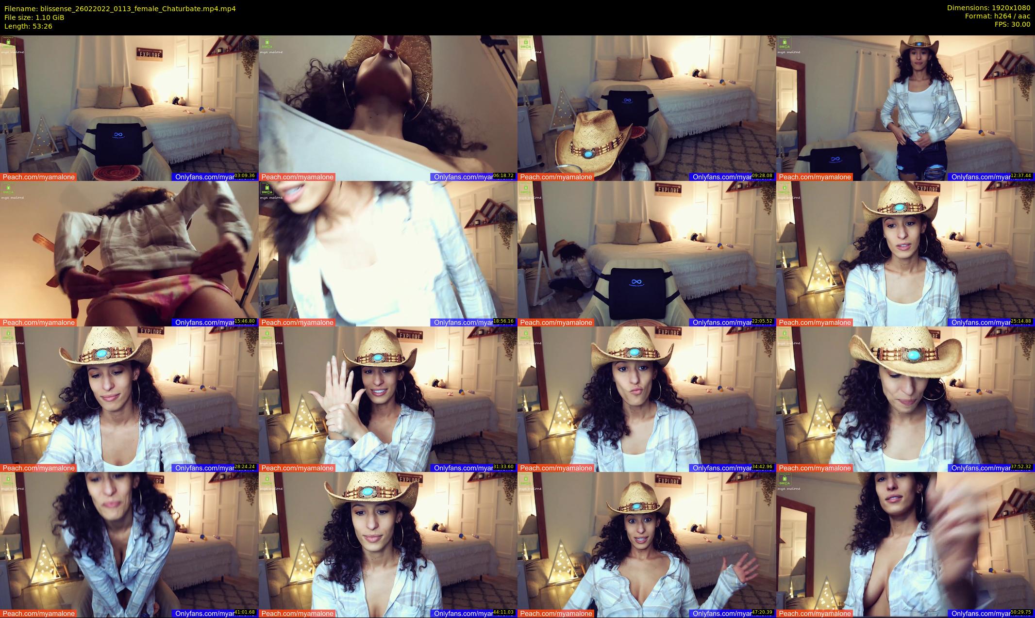 blissense — 54 minute Chaturbate female cam show recording, 1080p, Feb 26, 2022